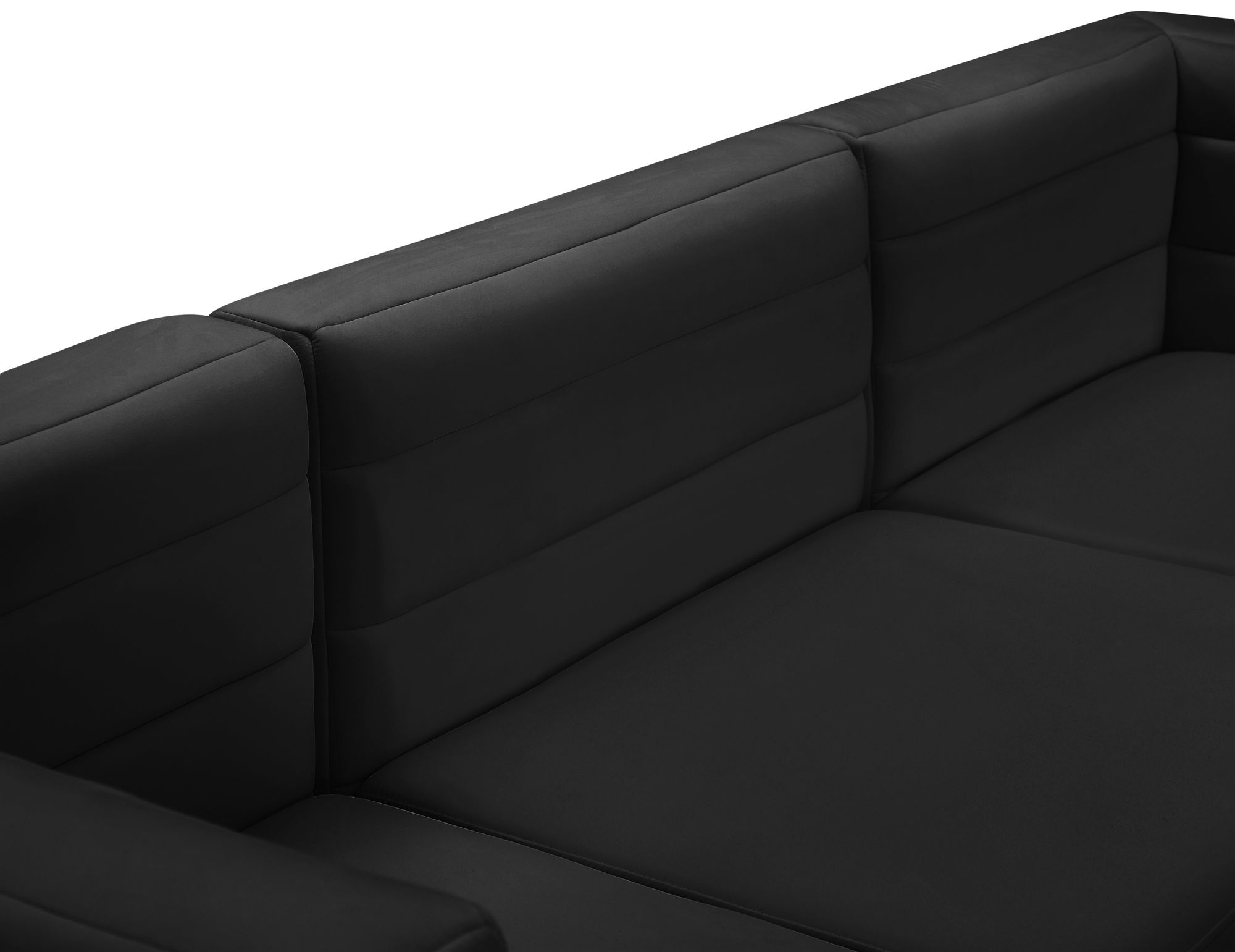 Quincy 95" 4-Piece Velvet Modular Comfort Sectional