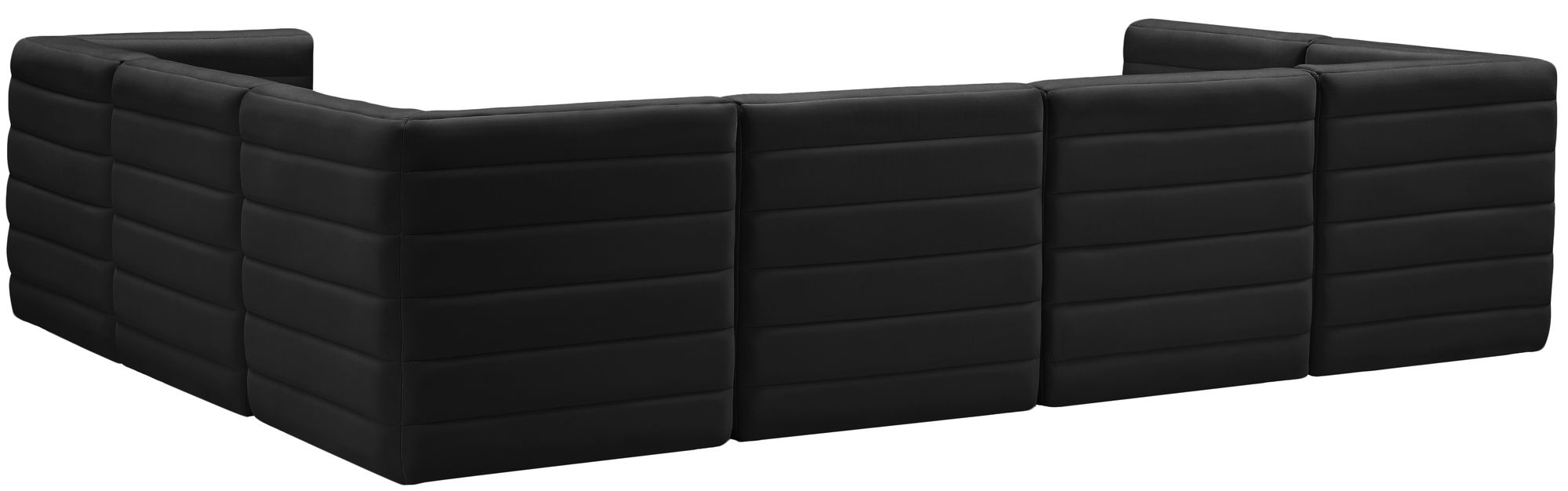 Quincy 126" 7-Piece Velvet Modular Comfort Sectional