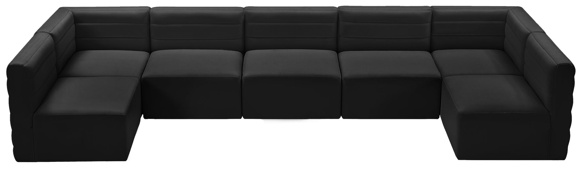 Quincy 158" 7-Piece Velvet Modular Comfort Sectional