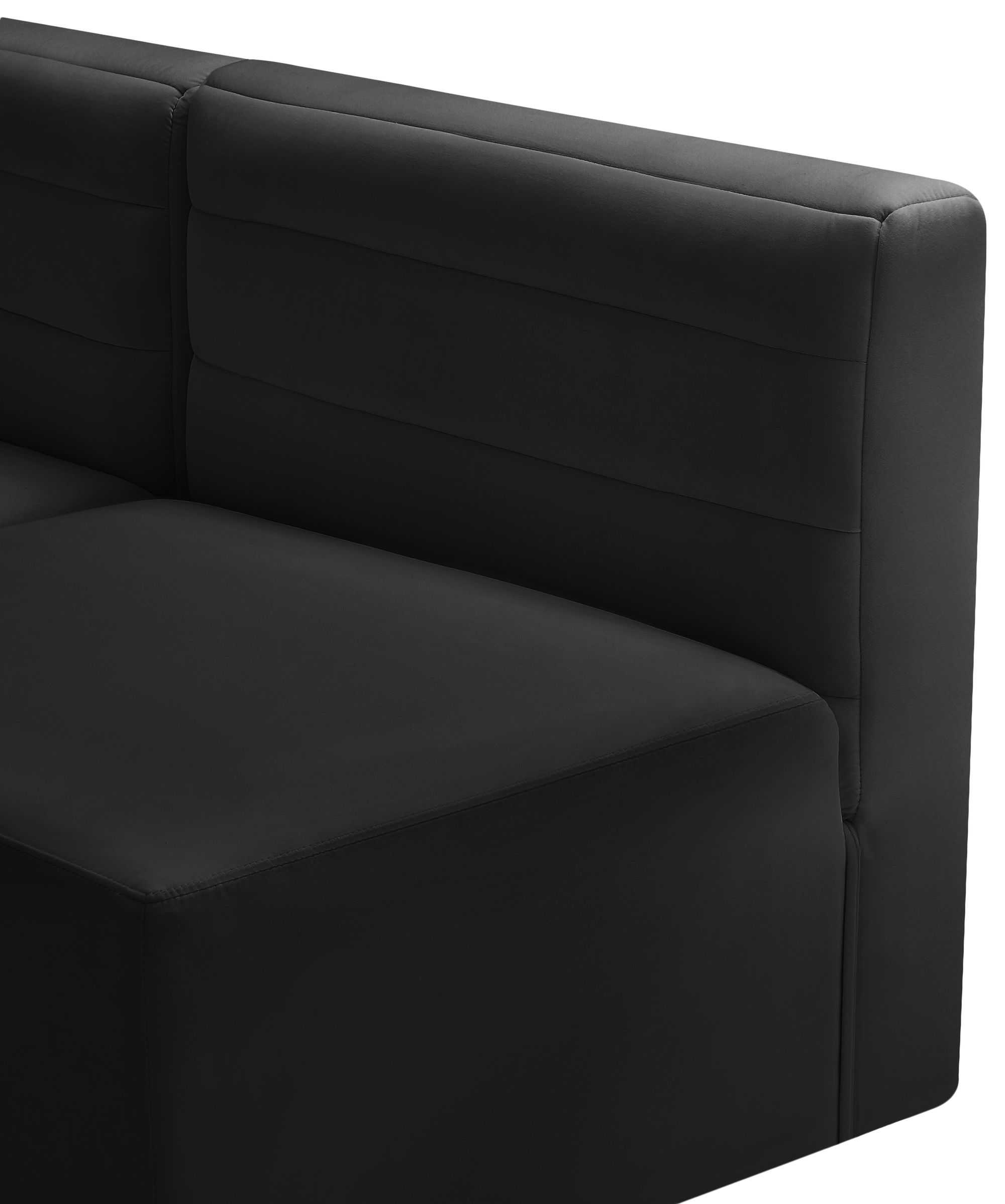Quincy 126" 8-Piece Velvet Modular Comfort Sectional