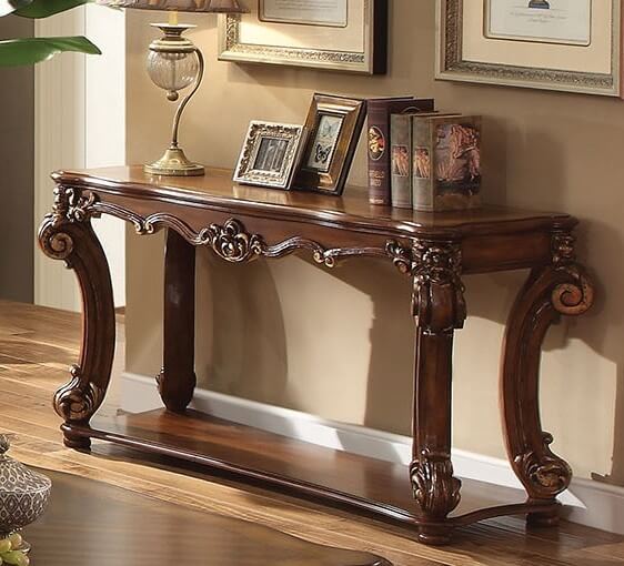 Vendome Console Table, Cherry by ACME