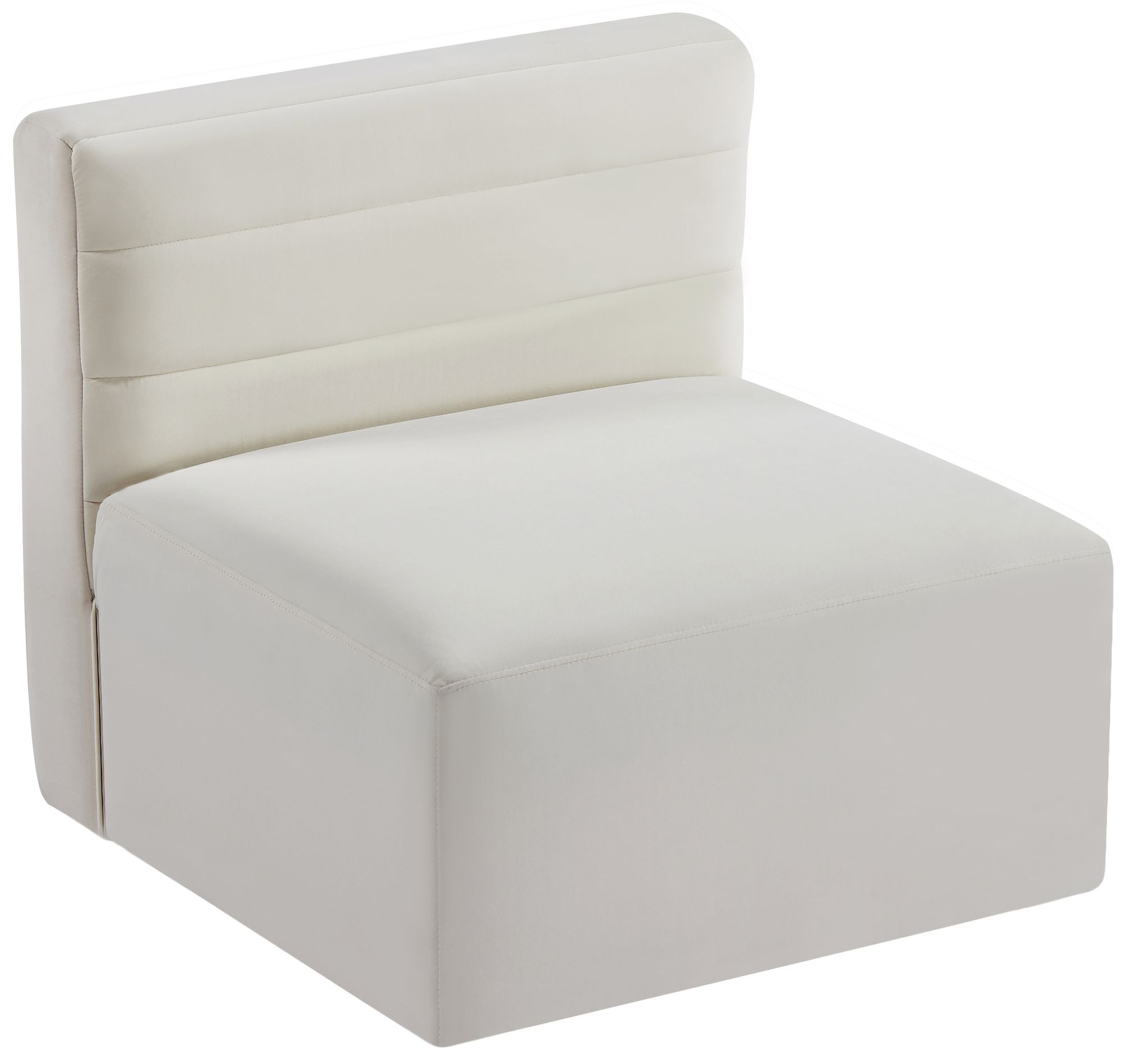 Quincy Velvet Modular Comfort Armless Chair