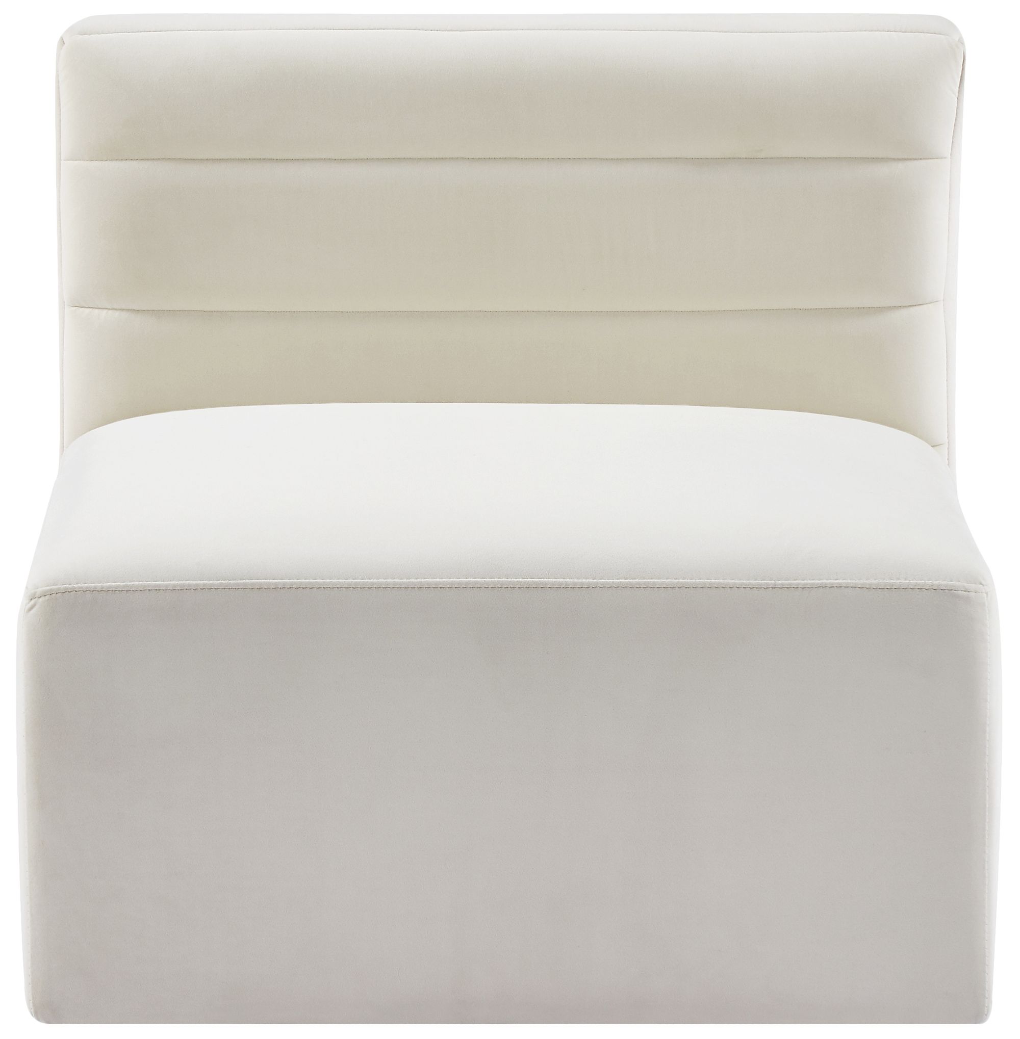 Quincy Velvet Modular Comfort Armless Chair