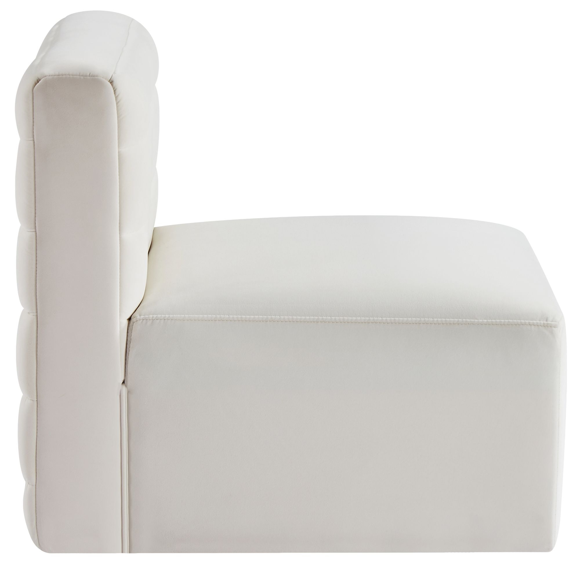Quincy Velvet Modular Comfort Armless Chair