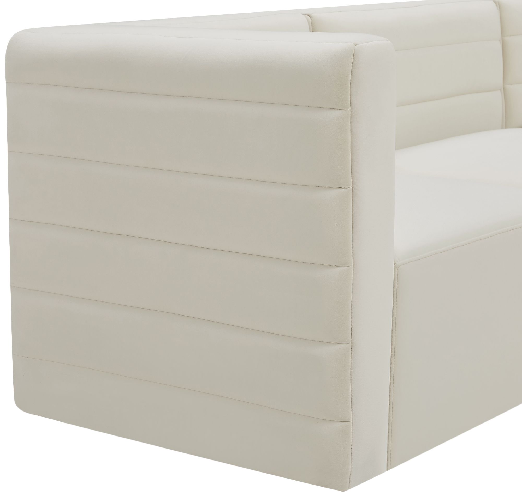Quincy Velvet Modular Comfort Armless Chair