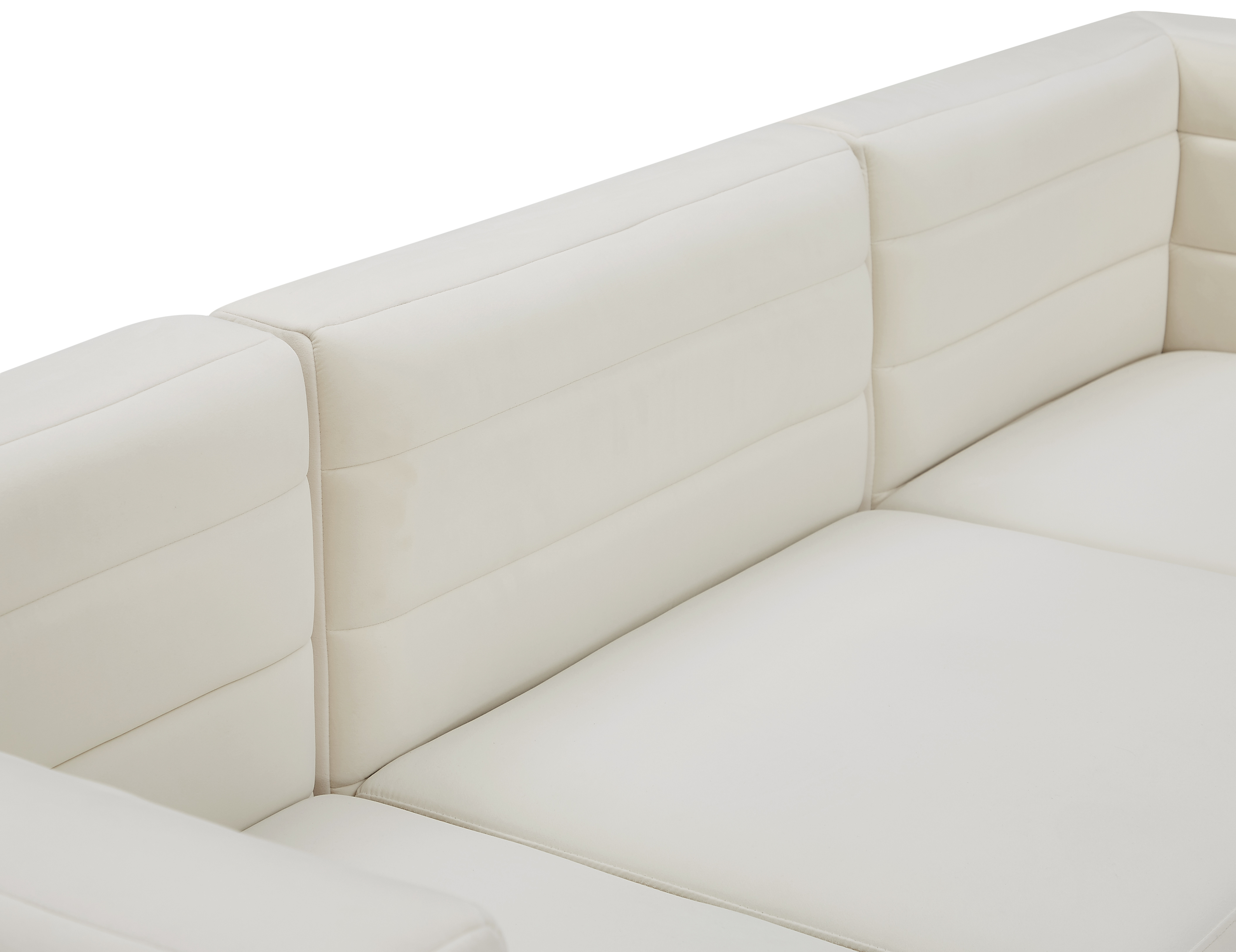 Quincy 126" Velvet Modular Comfort Sofa