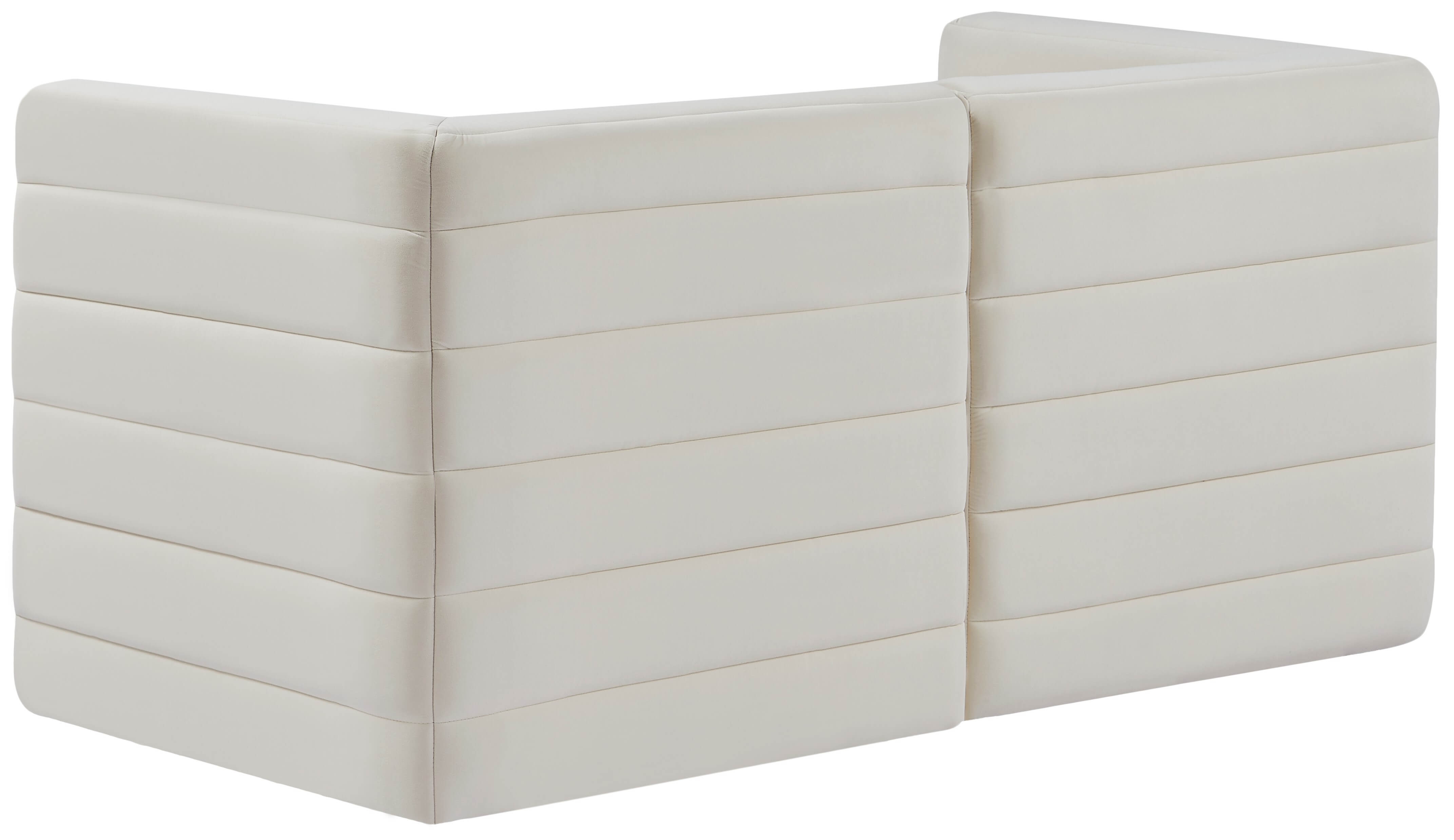 Quincy 63" Velvet Modular Comfort Sofa
