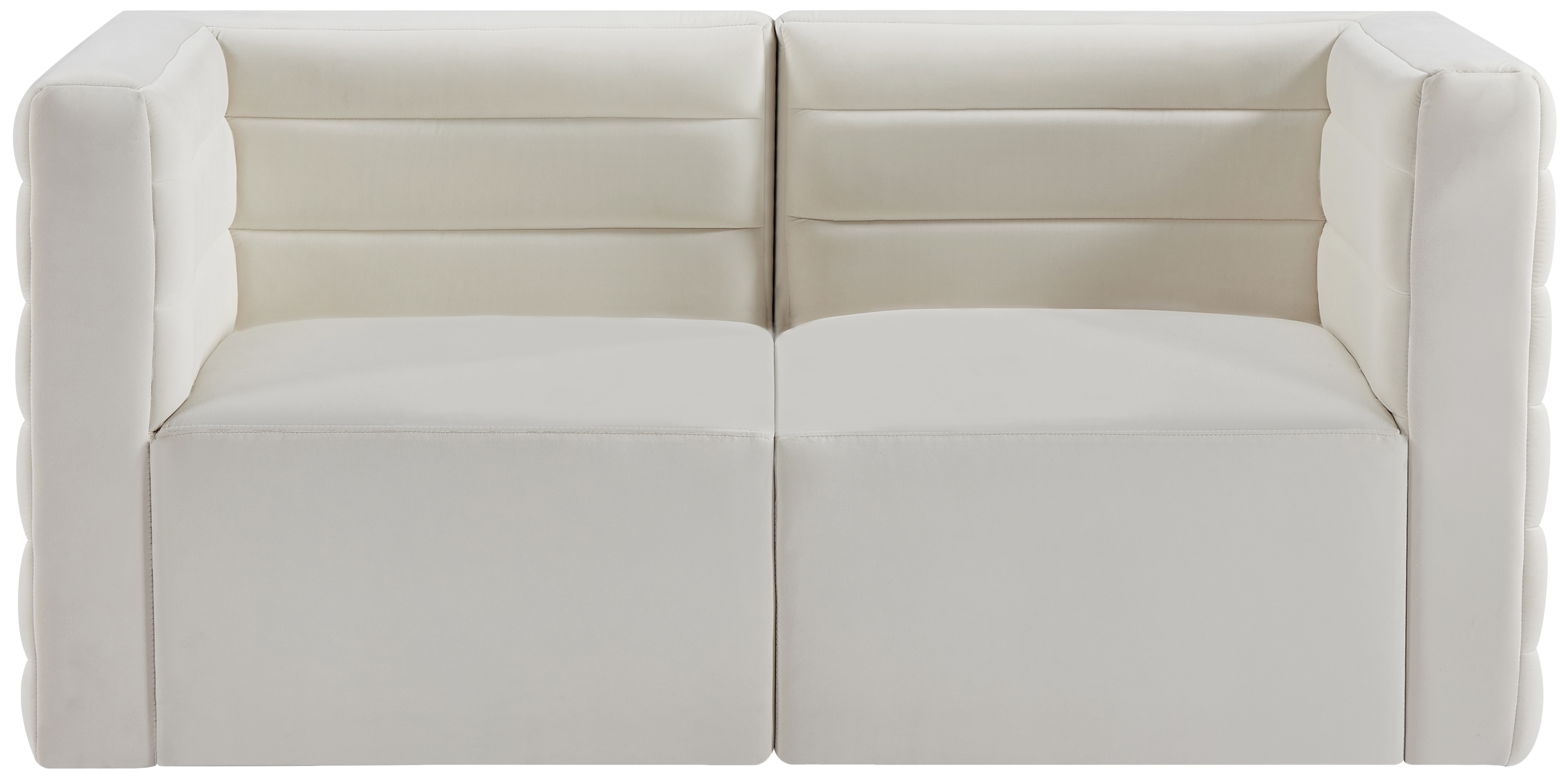 Quincy 63" Velvet Modular Comfort Sofa