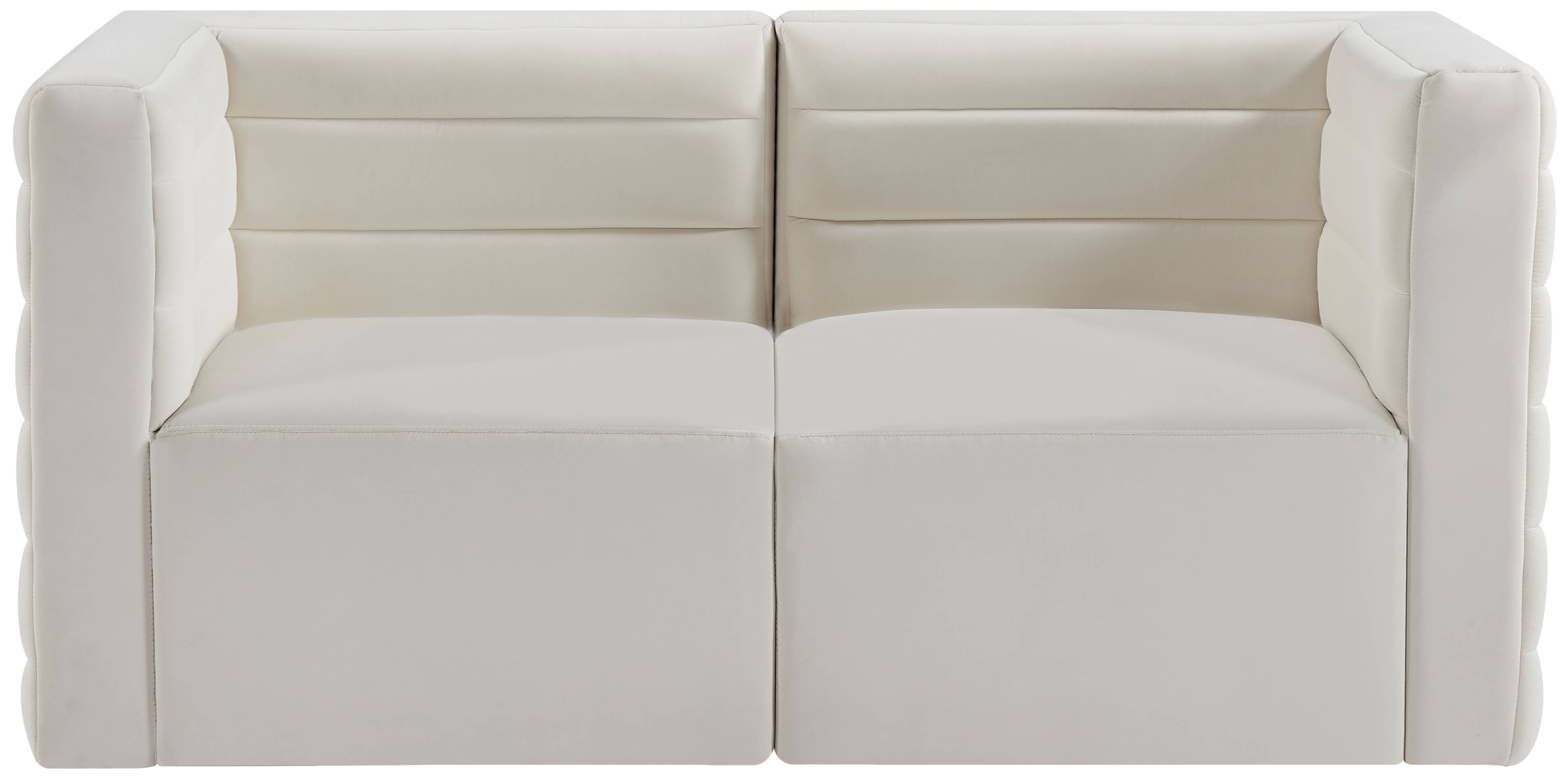 Quincy 63" Velvet Modular Comfort Sofa