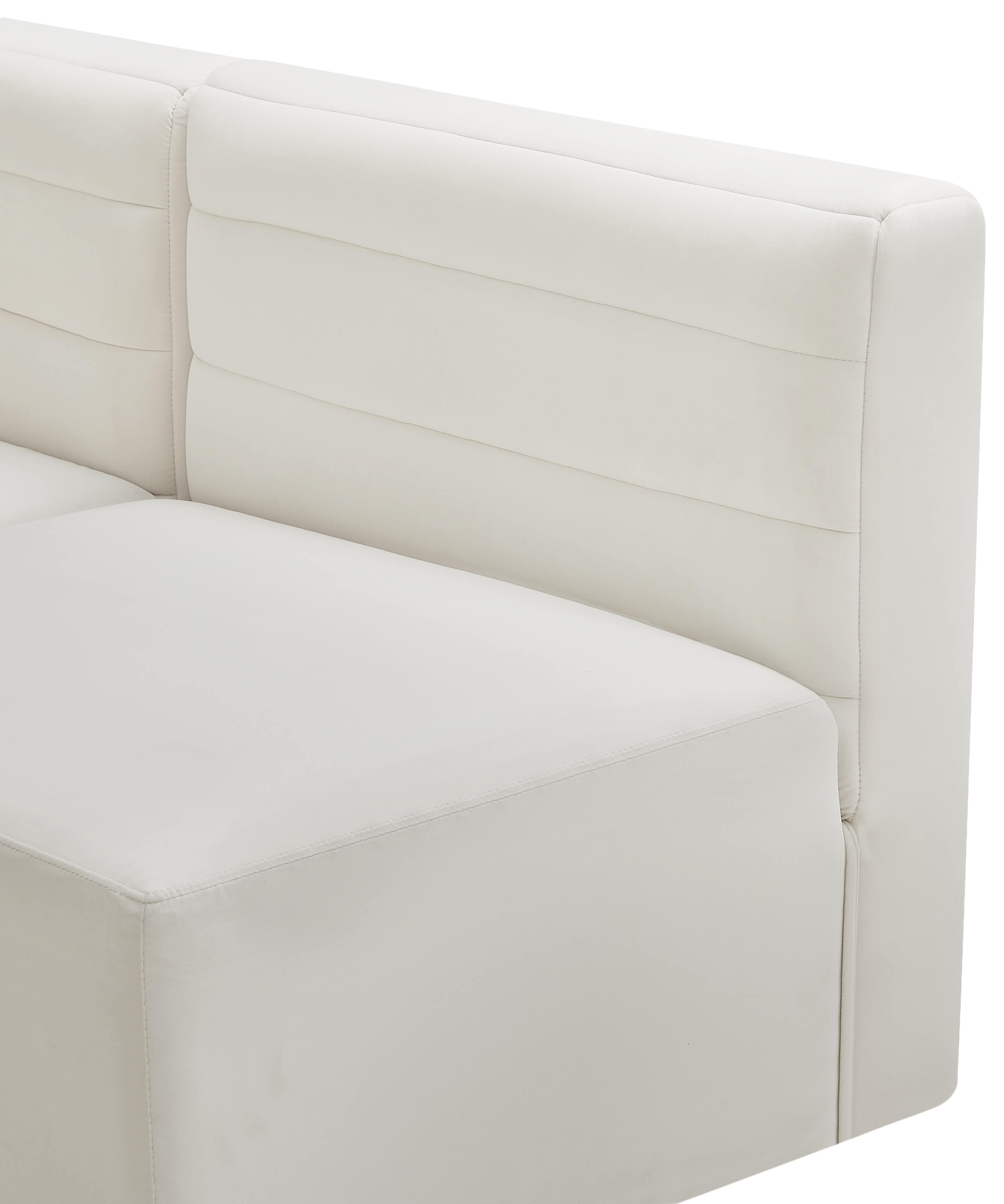 Quincy 63" Velvet Modular Comfort Sofa