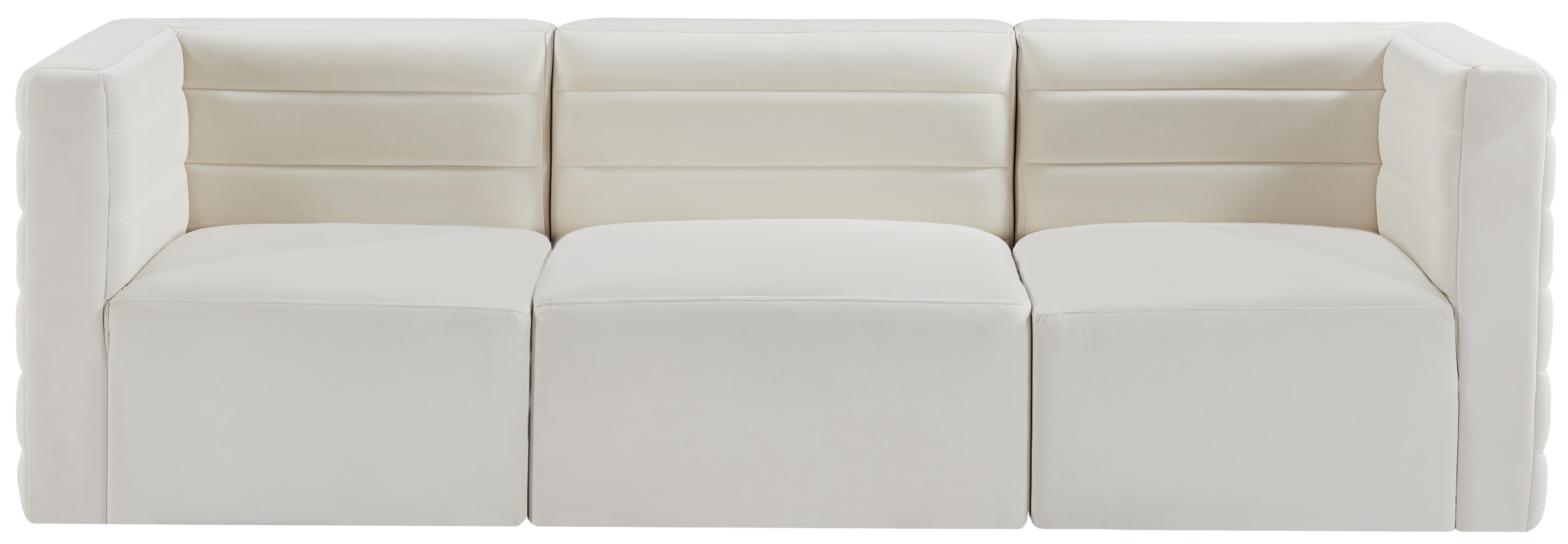 Quincy 95" Velvet Modular Comfort Sofa