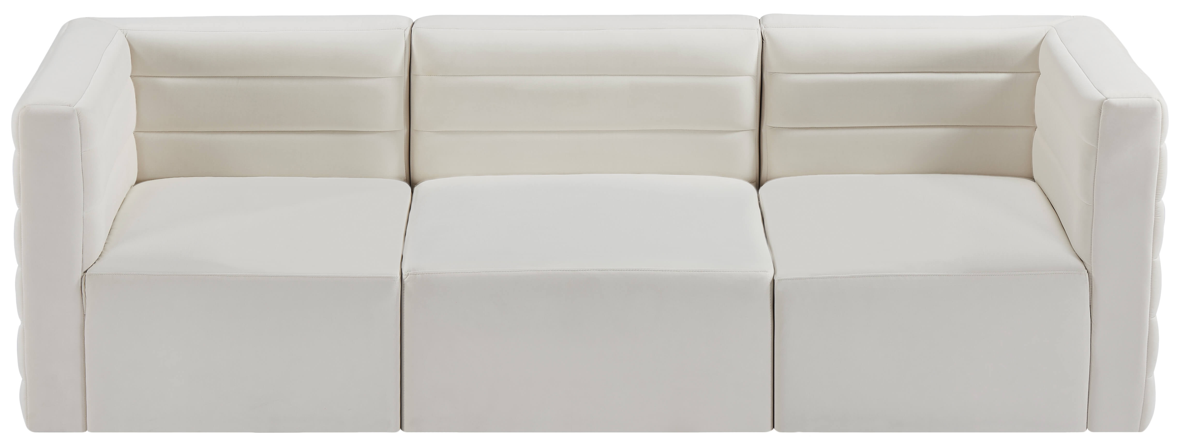 Quincy 95" Velvet Modular Comfort Sofa