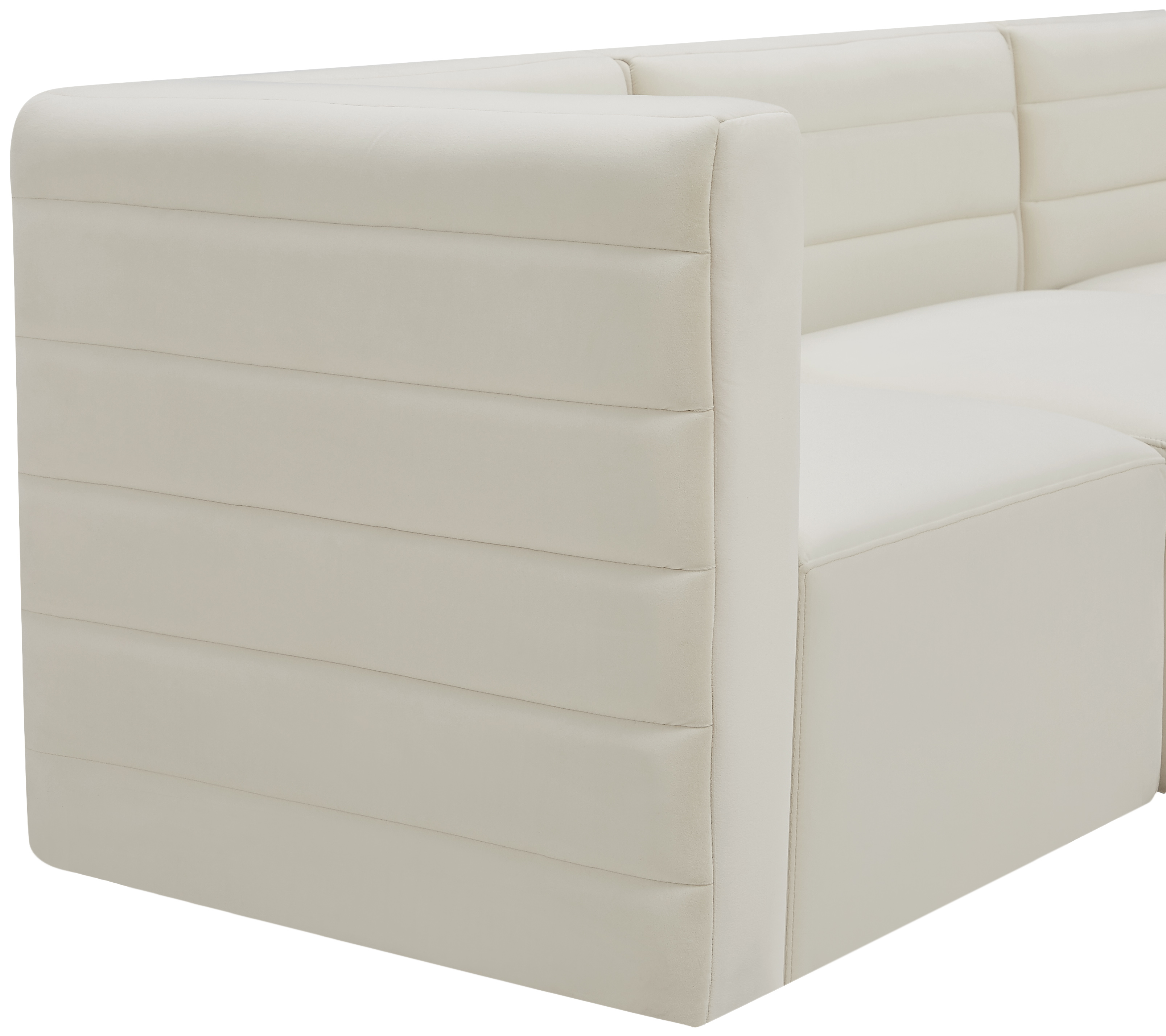 Quincy 95" Velvet Modular Comfort Sofa