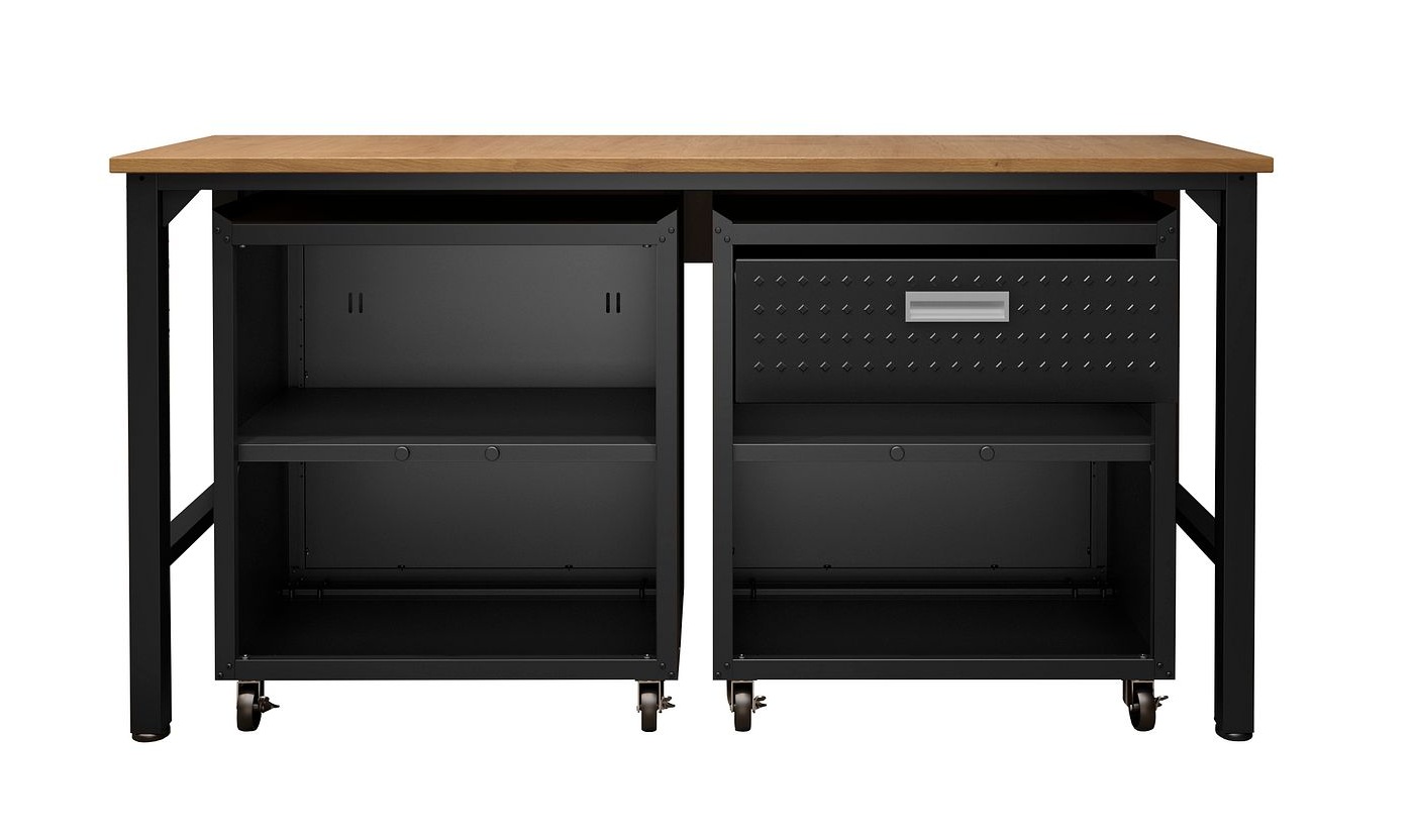 Fortress 3-Piece Textured Metal Garage Storage Set, Composition 2