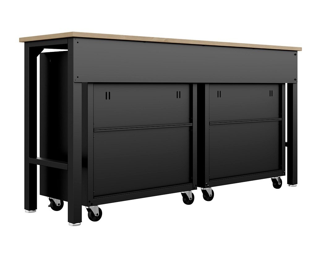 Fortress 3-Piece Textured Metal Garage Storage Set, Composition 2