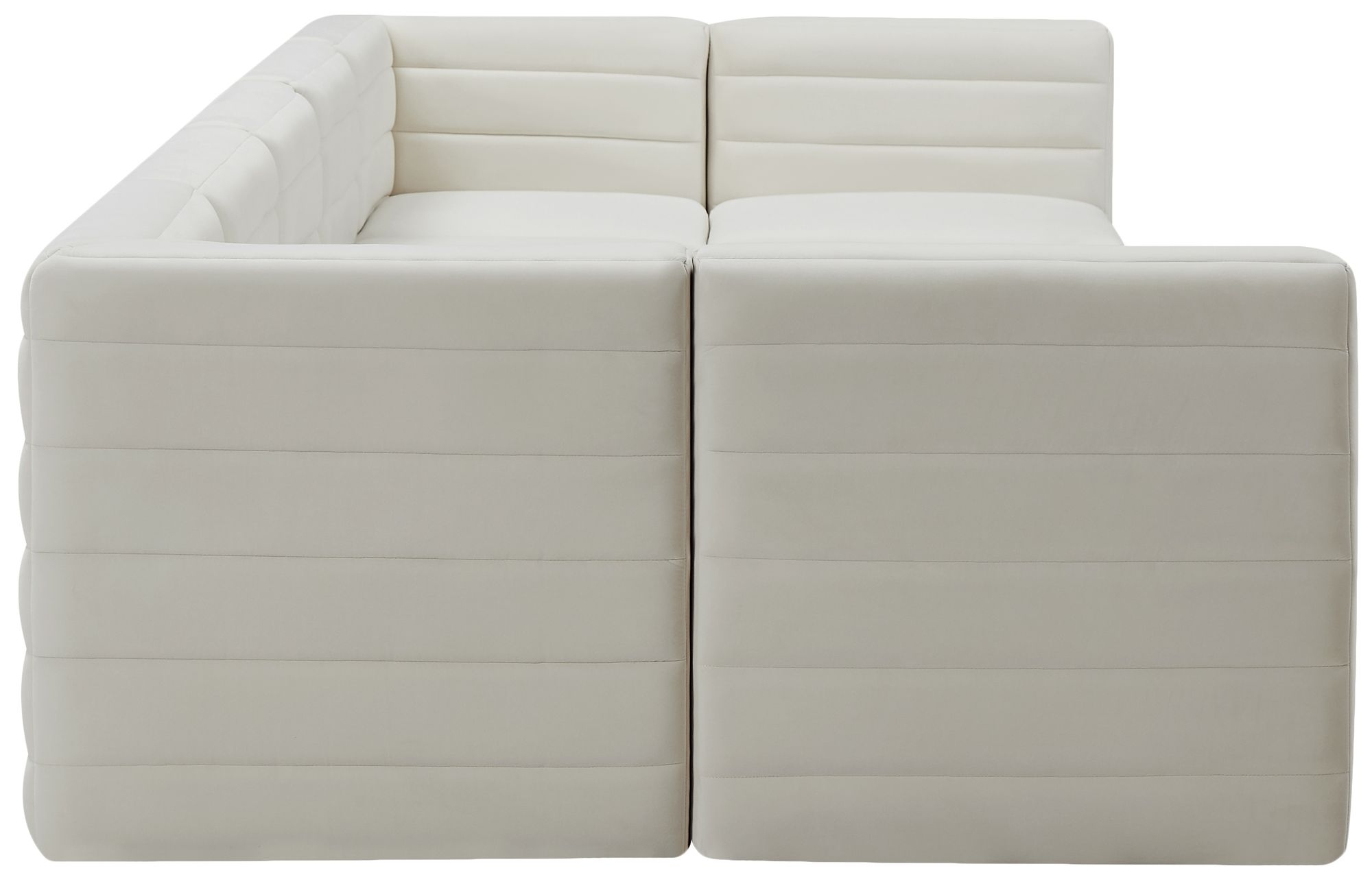 Quincy 158" 7-Piece Velvet Modular Comfort Sectional