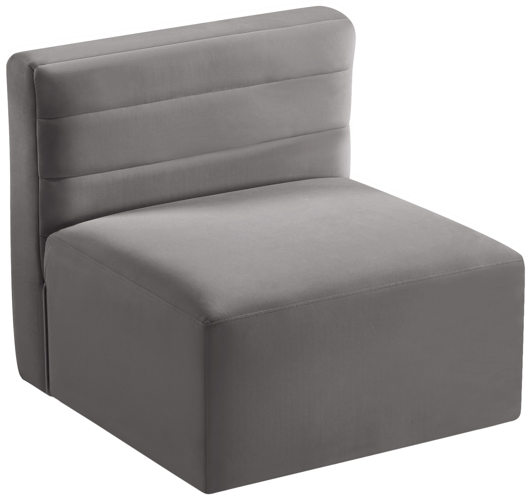 Quincy Velvet Modular Comfort Armless Chair