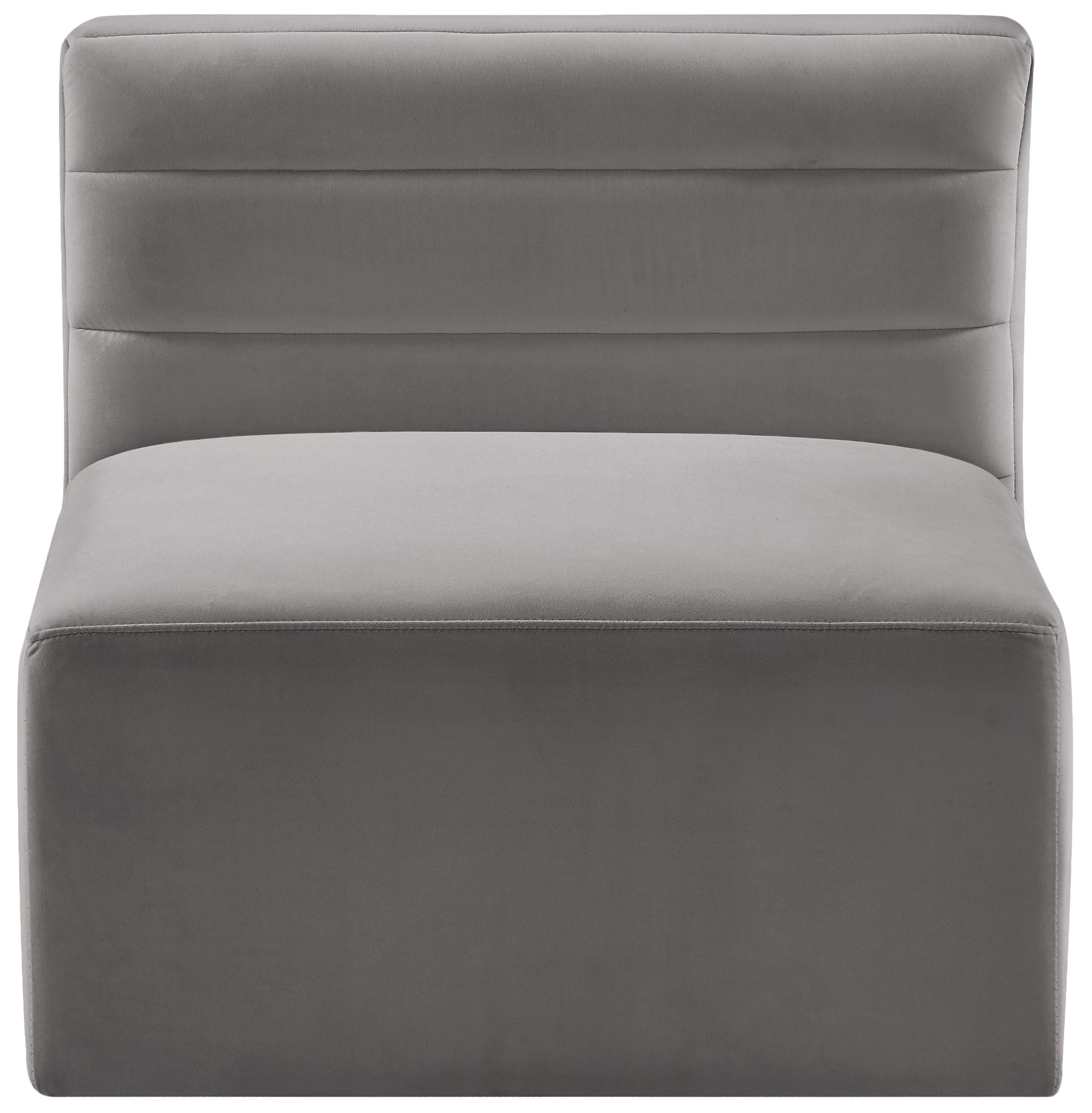 Quincy Velvet Modular Comfort Armless Chair
