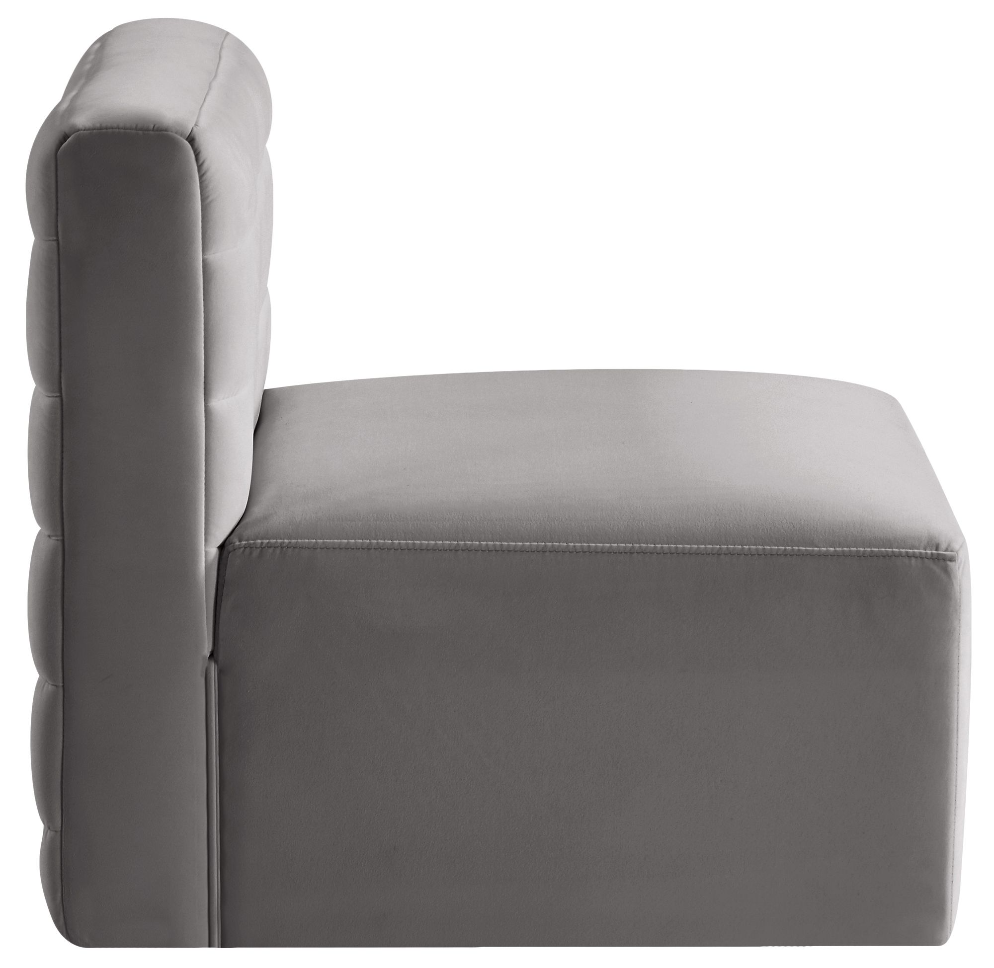 Quincy Velvet Modular Comfort Armless Chair