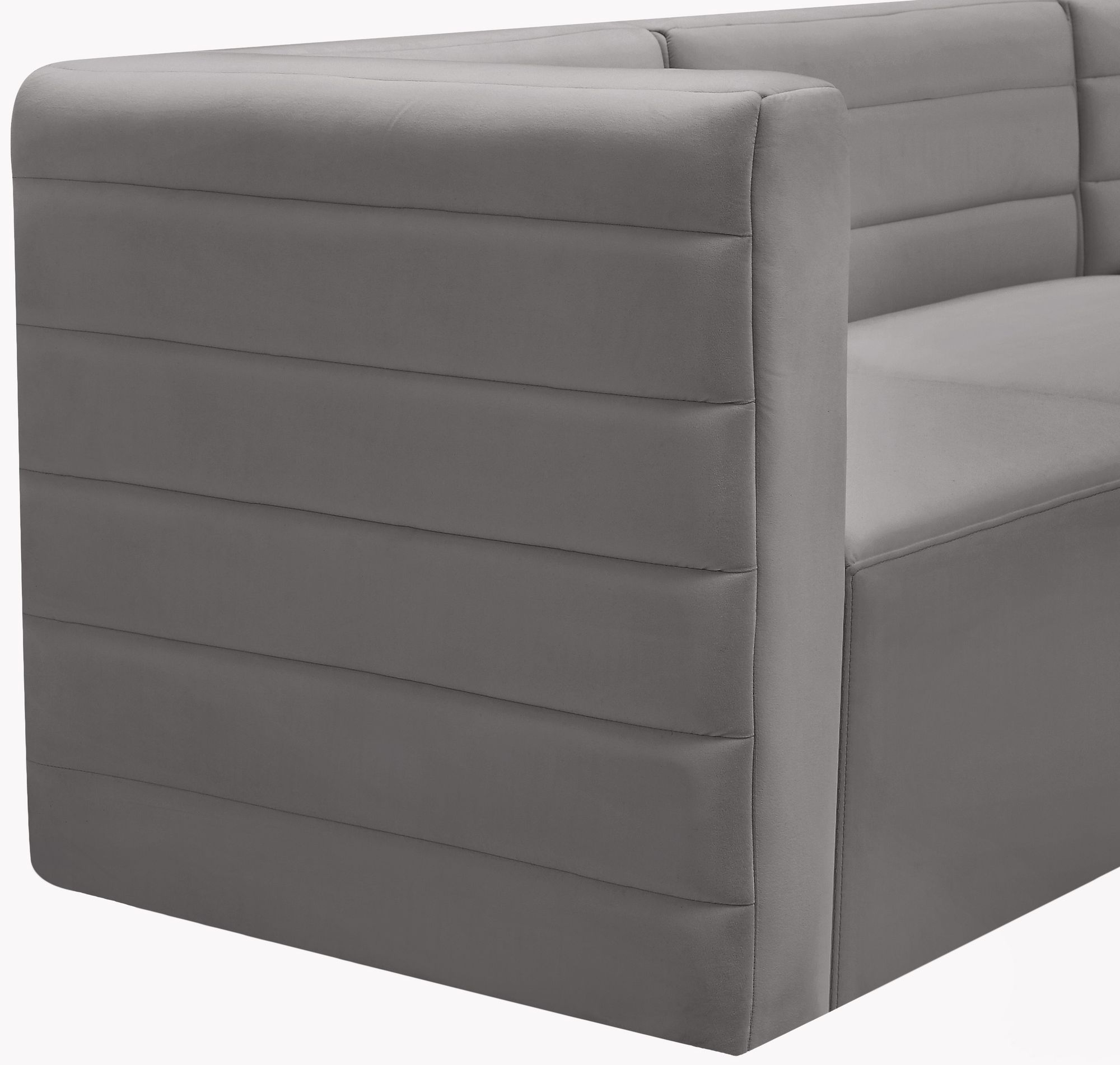 Quincy Velvet Modular Comfort Armless Chair