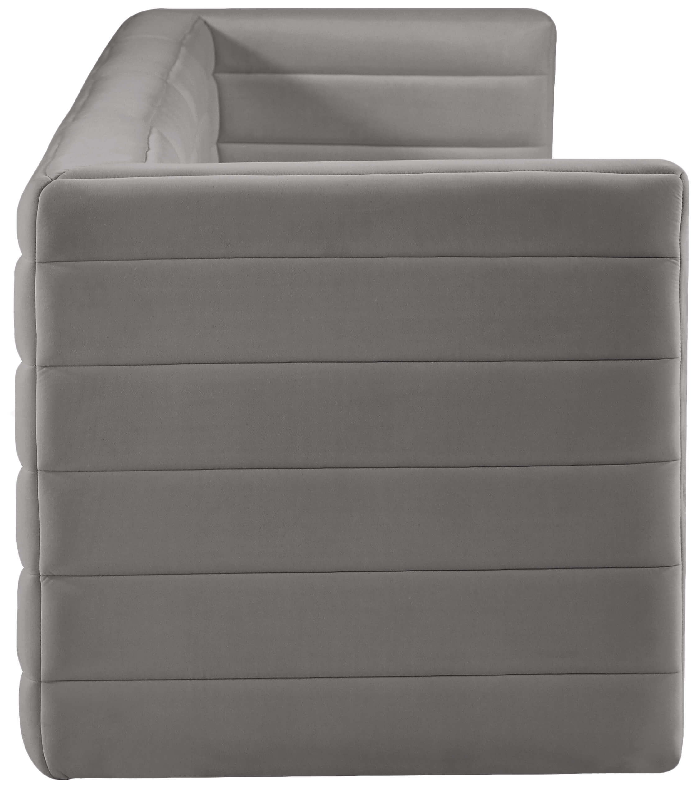 Quincy 126" Velvet Modular Comfort Sofa