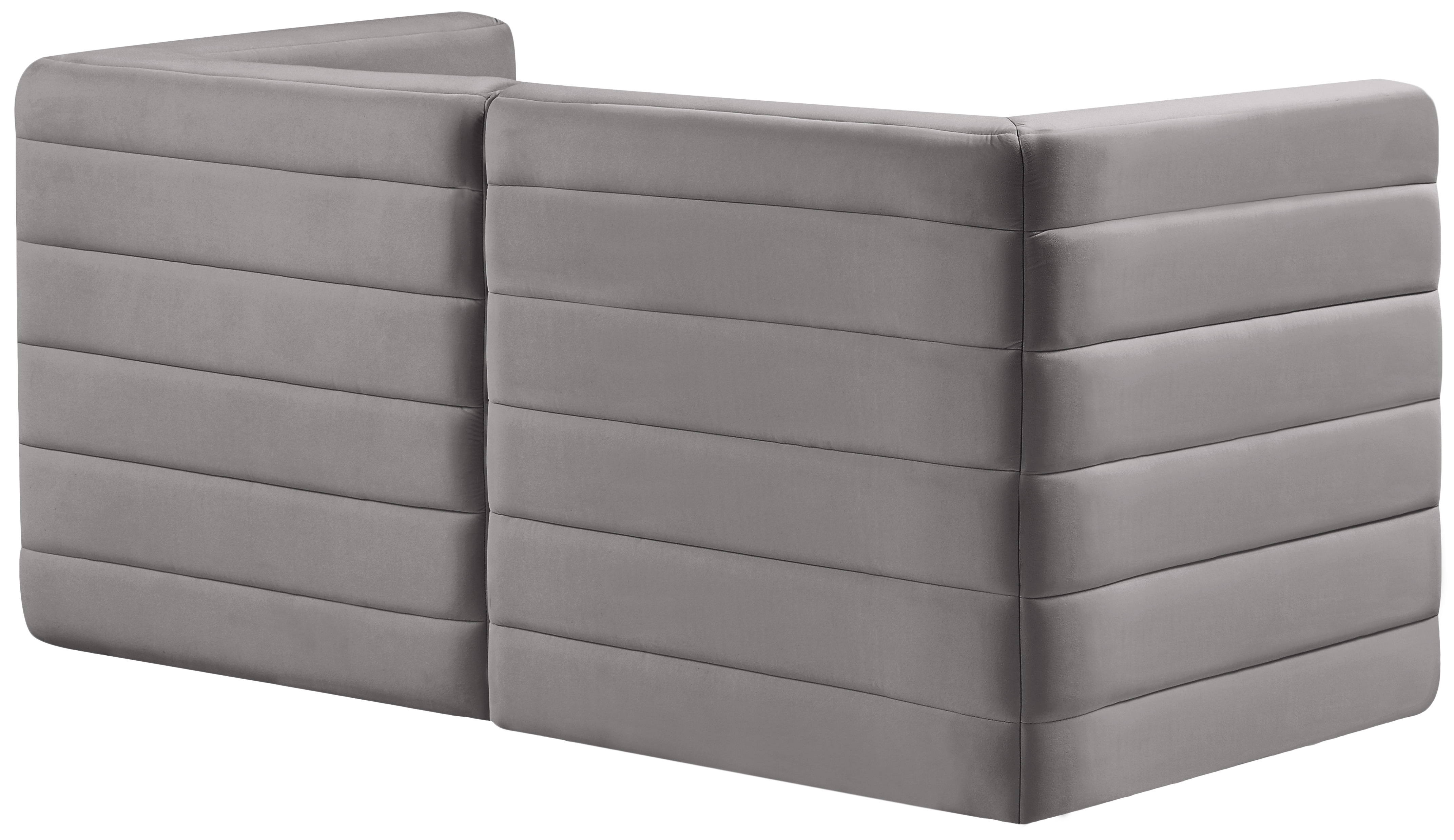 Quincy 63" Velvet Modular Comfort Sofa