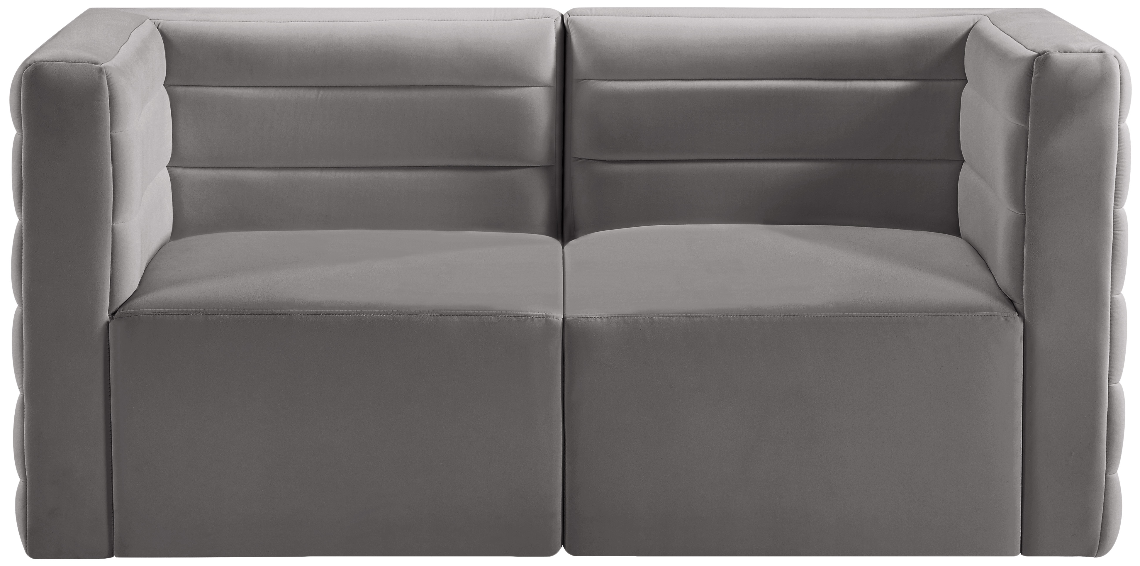 Quincy 63" Velvet Modular Comfort Sofa