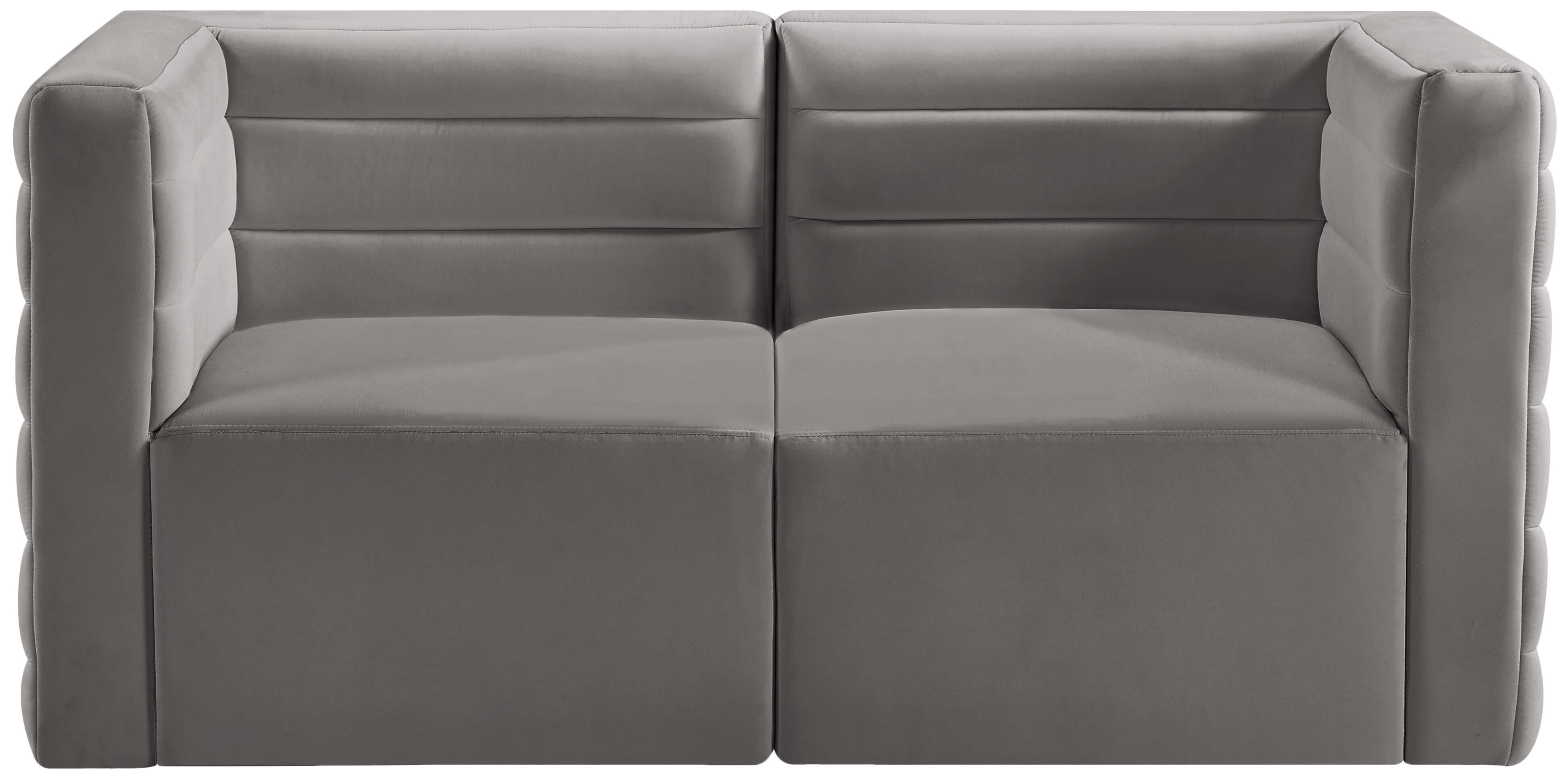 Quincy 63" Velvet Modular Comfort Sofa
