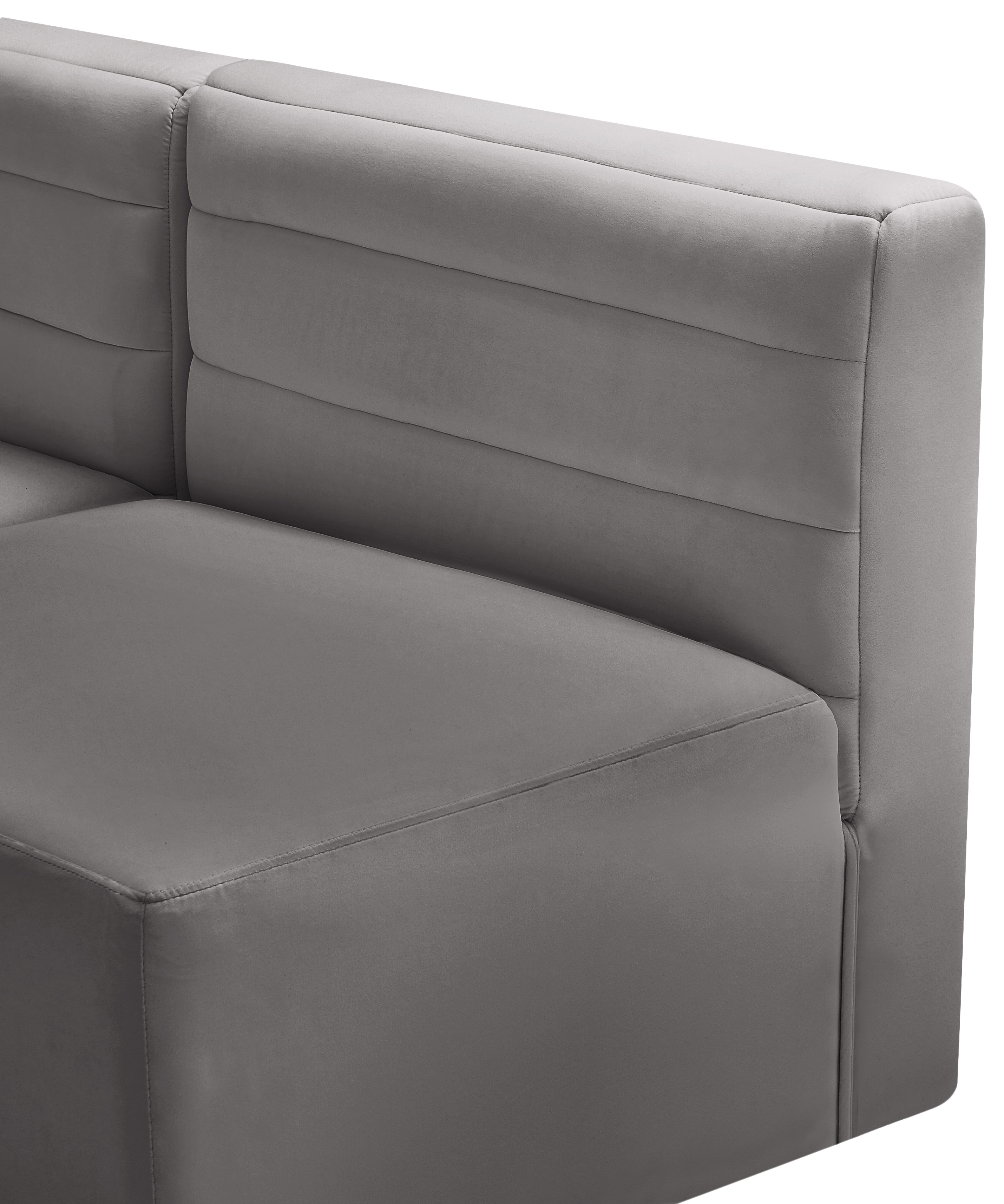 Quincy 63" Velvet Modular Comfort Sofa
