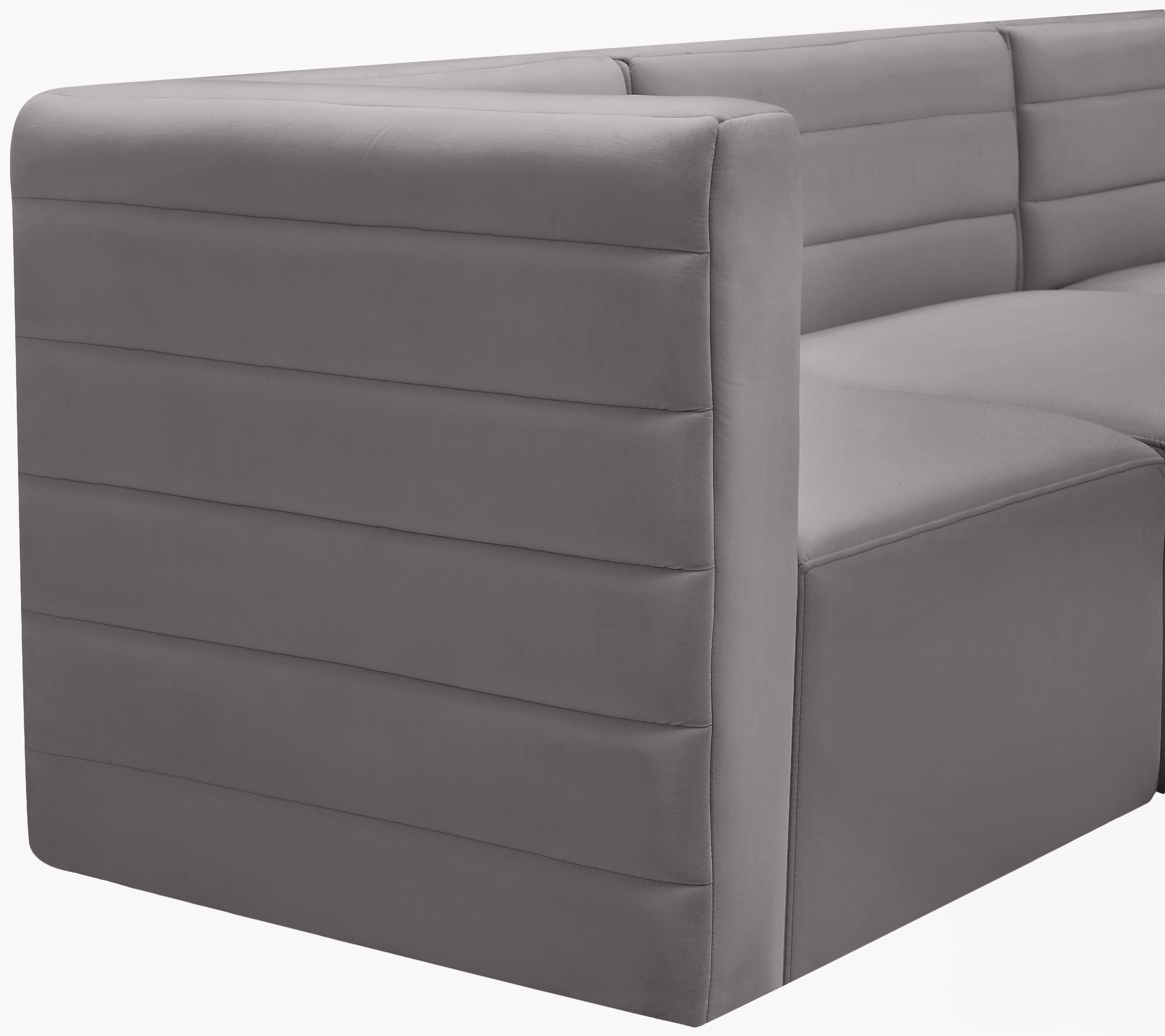 Quincy 63" Velvet Modular Comfort Sofa