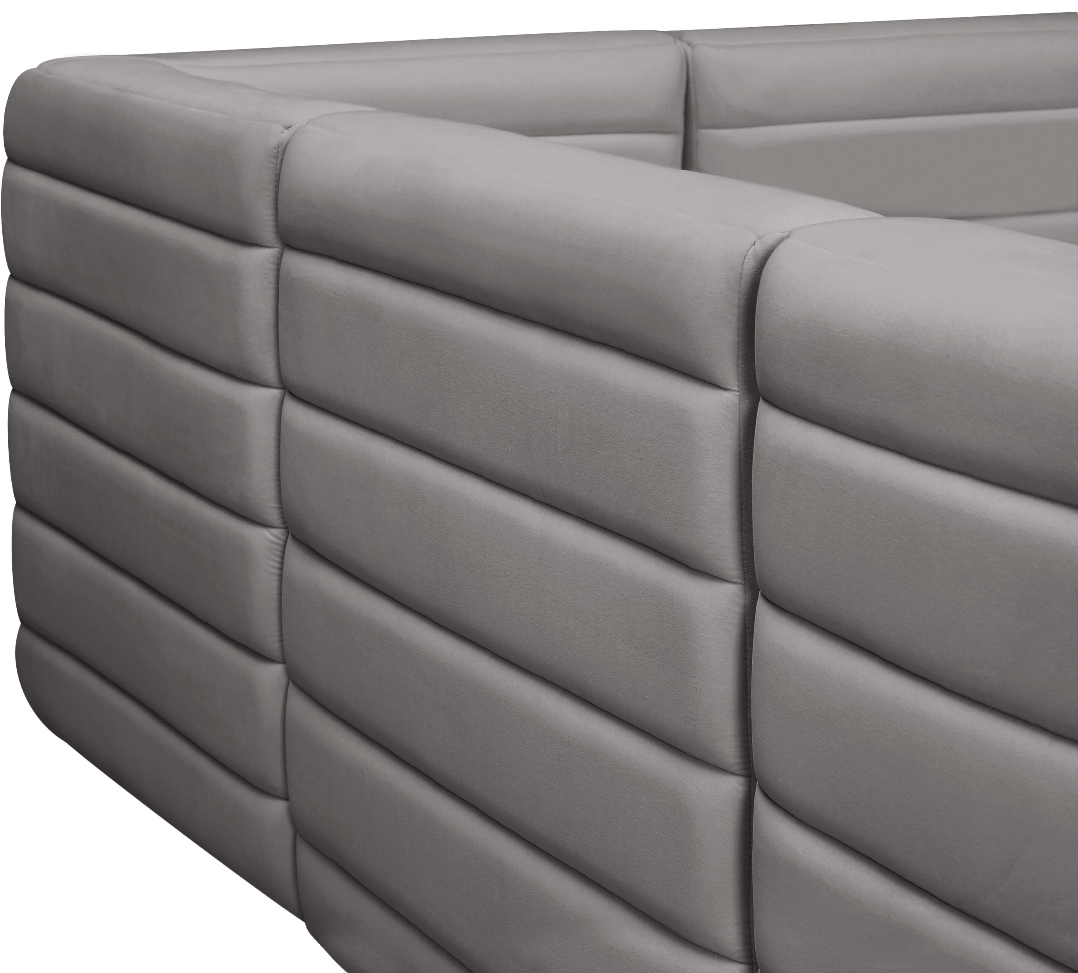 Quincy 63" Velvet Modular Comfort Sofa