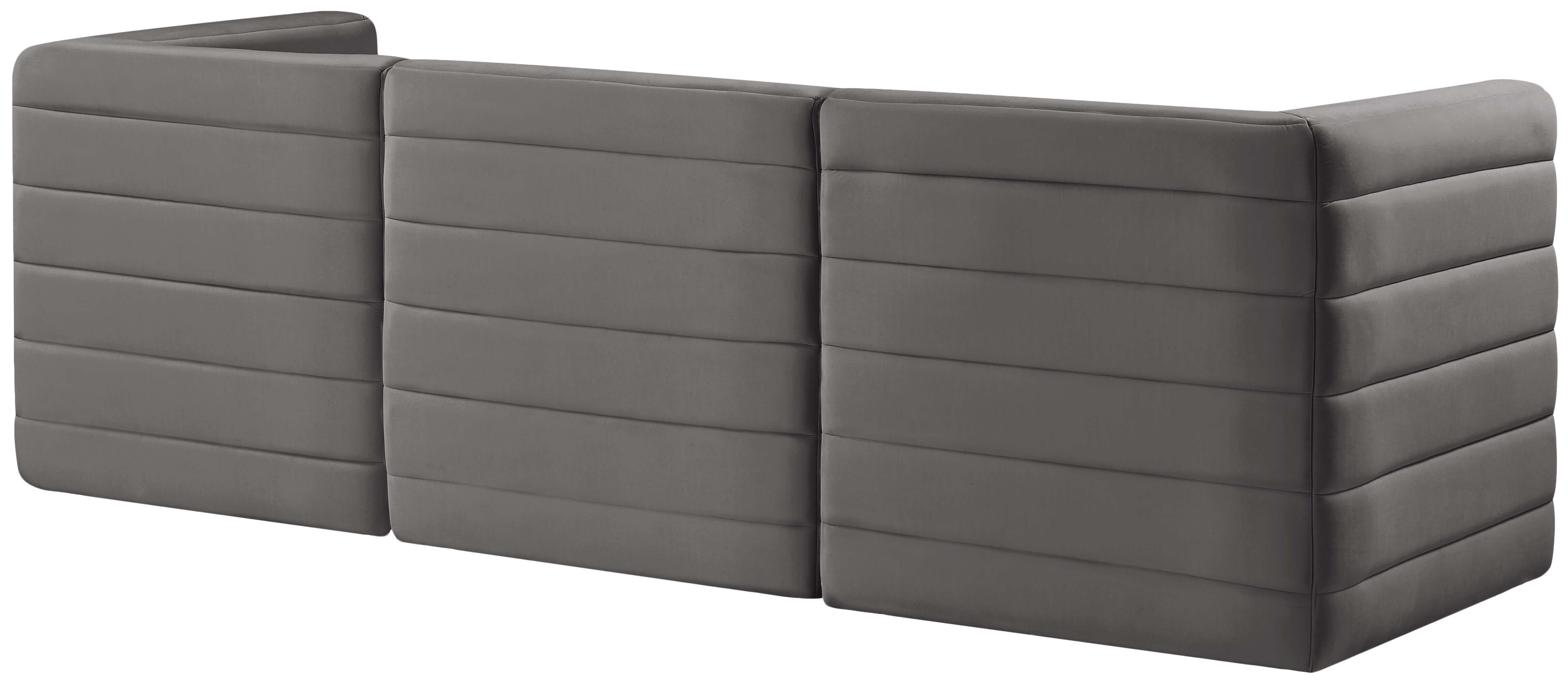 Quincy 95" Velvet Modular Comfort Sofa