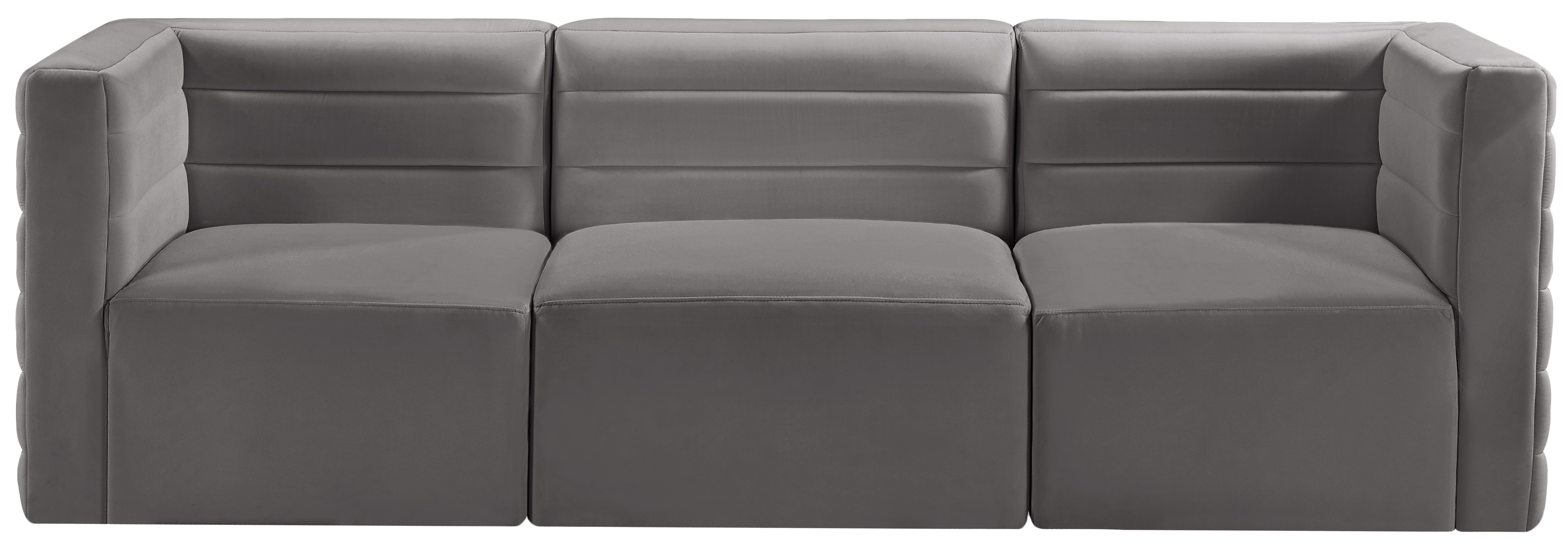 Quincy 95" Velvet Modular Comfort Sofa
