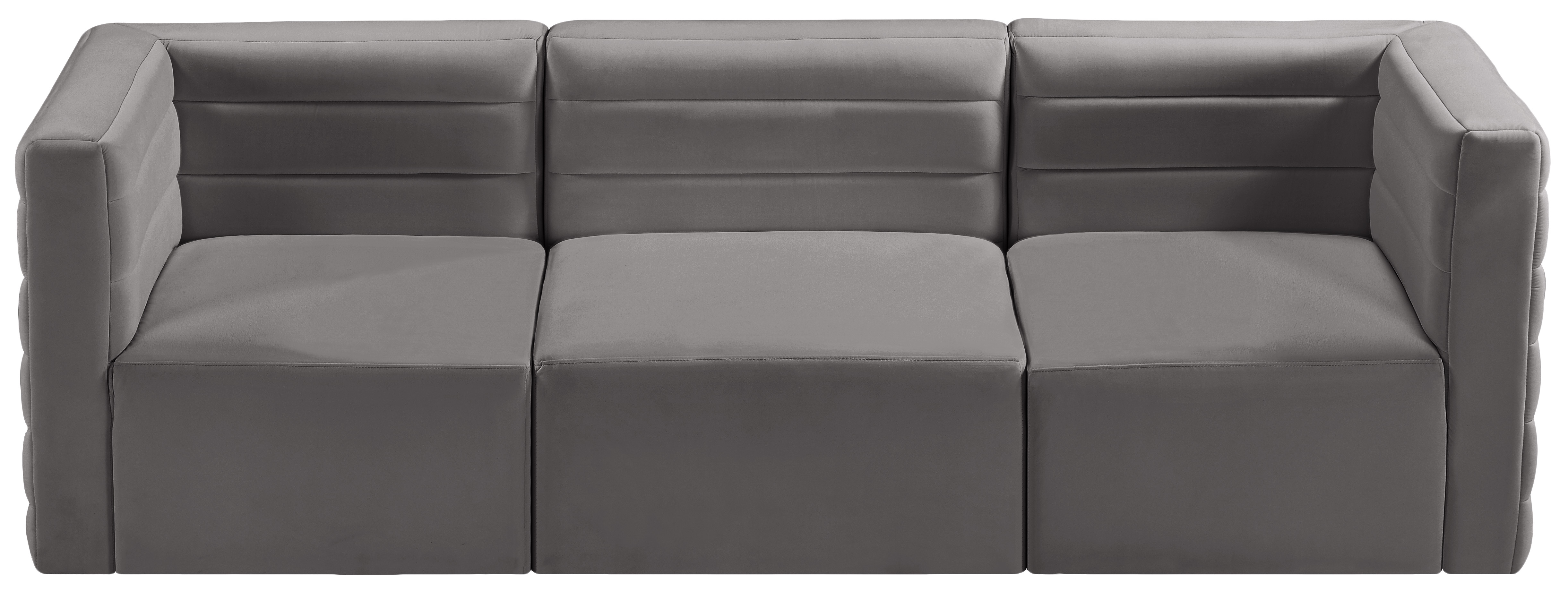 Quincy 95" Velvet Modular Comfort Sofa