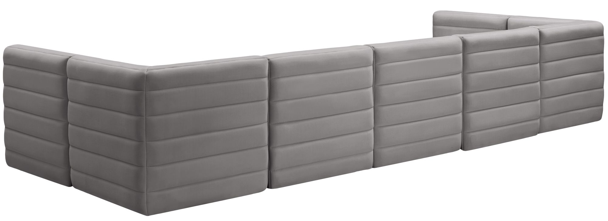 Quincy 158" 7-Piece Velvet Modular Comfort Sectional