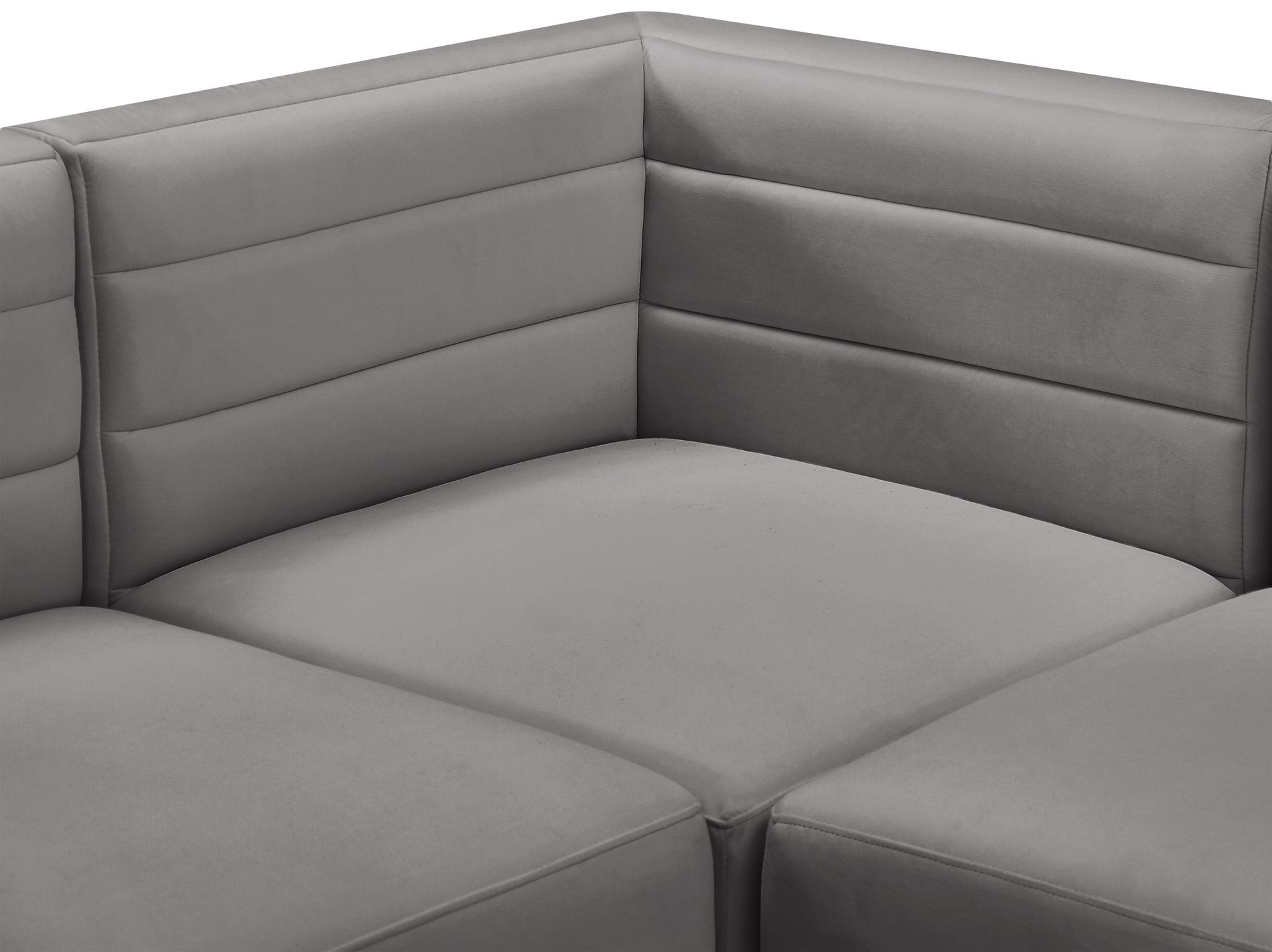Quincy 158" 7-Piece Velvet Modular Comfort Sectional
