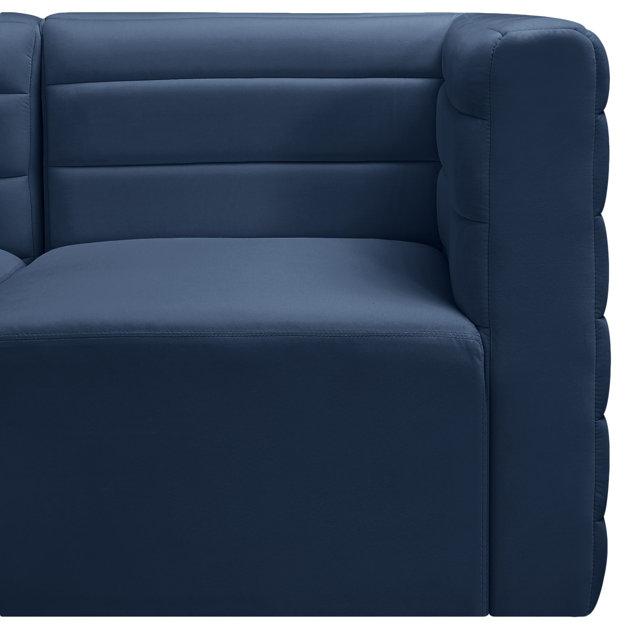 Quincy Velvet Modular Comfort Armless Chair