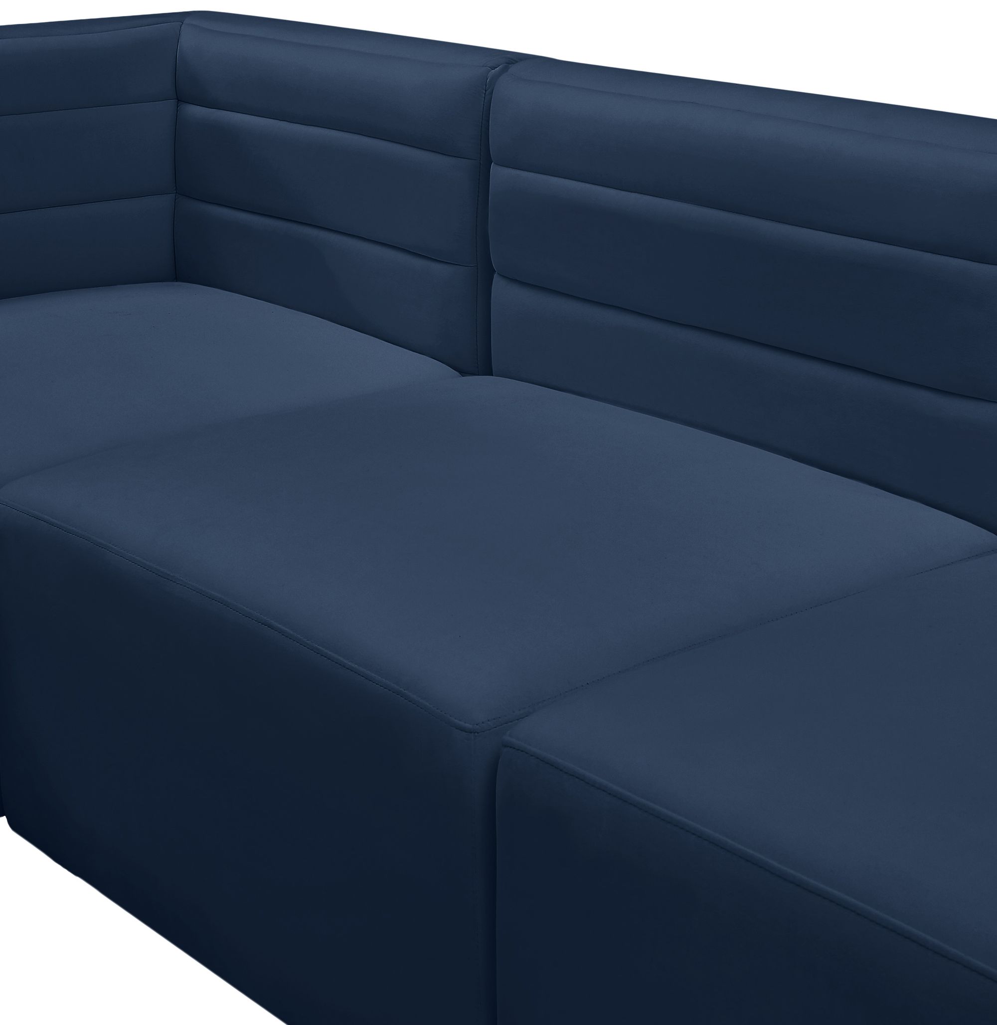Quincy Velvet Modular Comfort Armless Chair