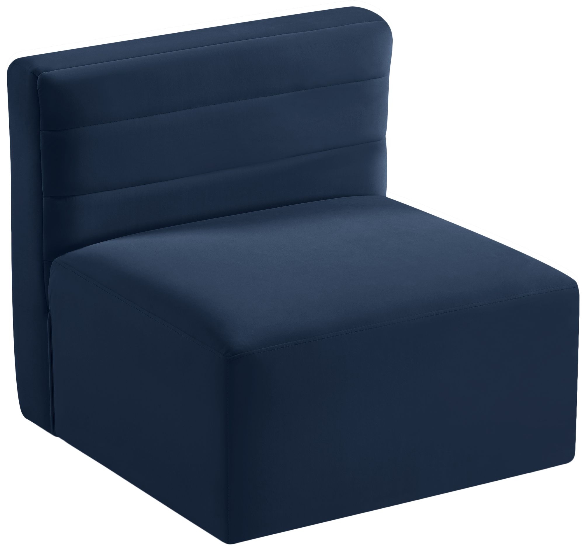 Quincy Velvet Modular Comfort Armless Chair