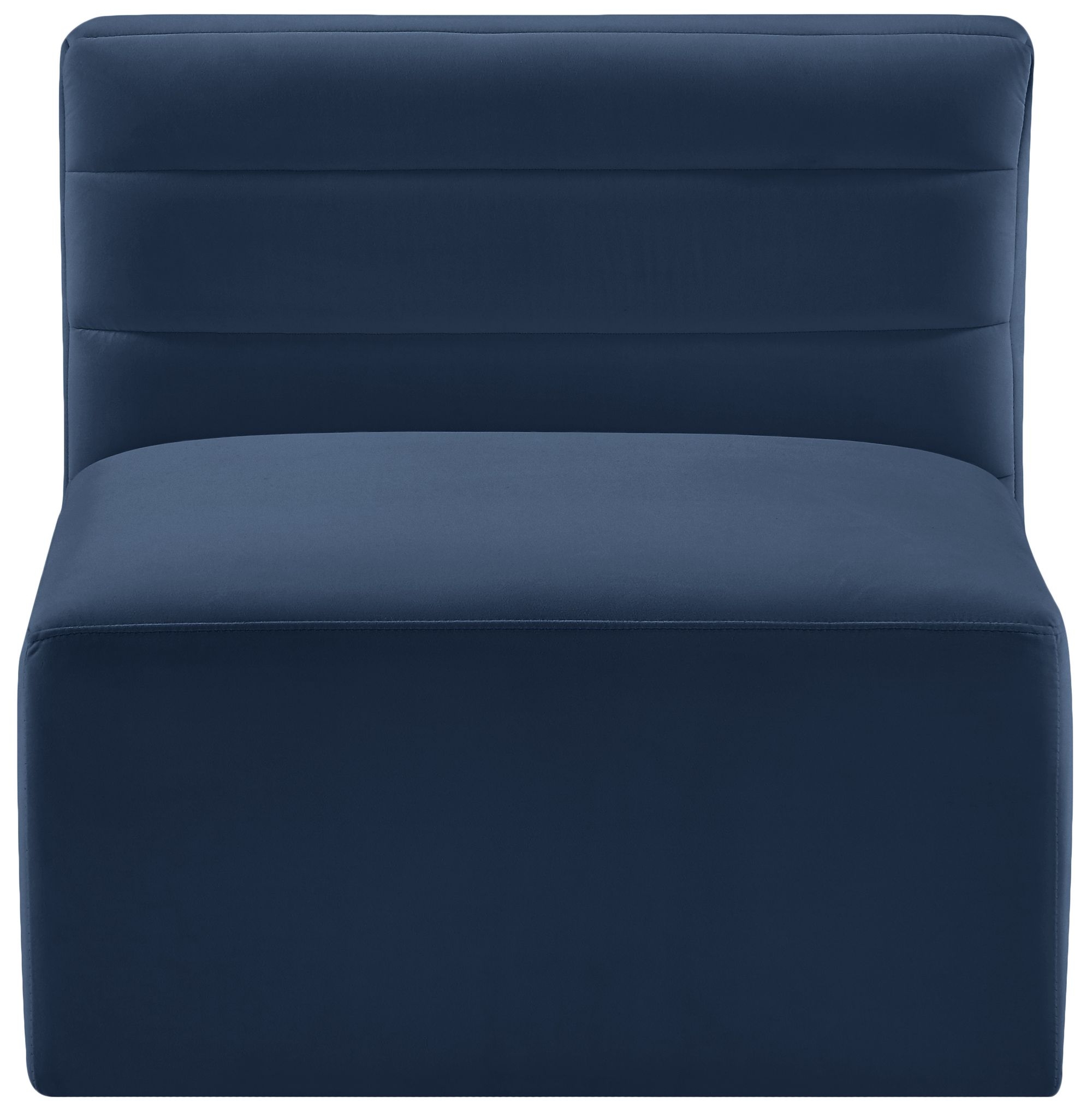 Quincy Velvet Modular Comfort Armless Chair