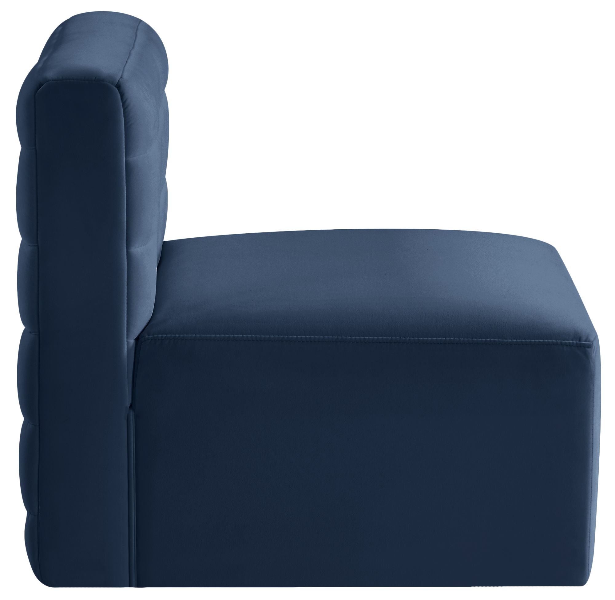 Quincy Velvet Modular Comfort Armless Chair