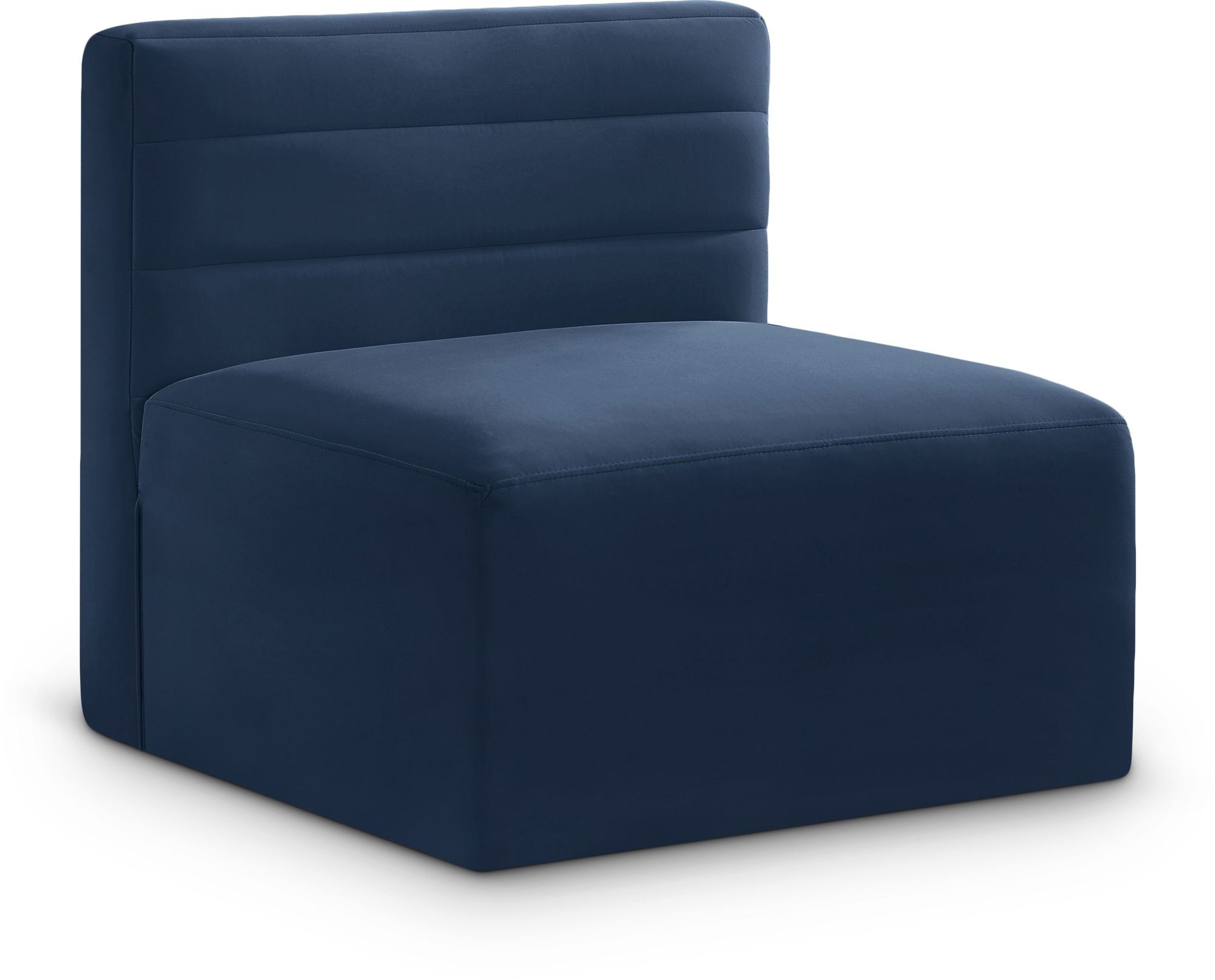 Quincy Velvet Modular Comfort Armless Chair