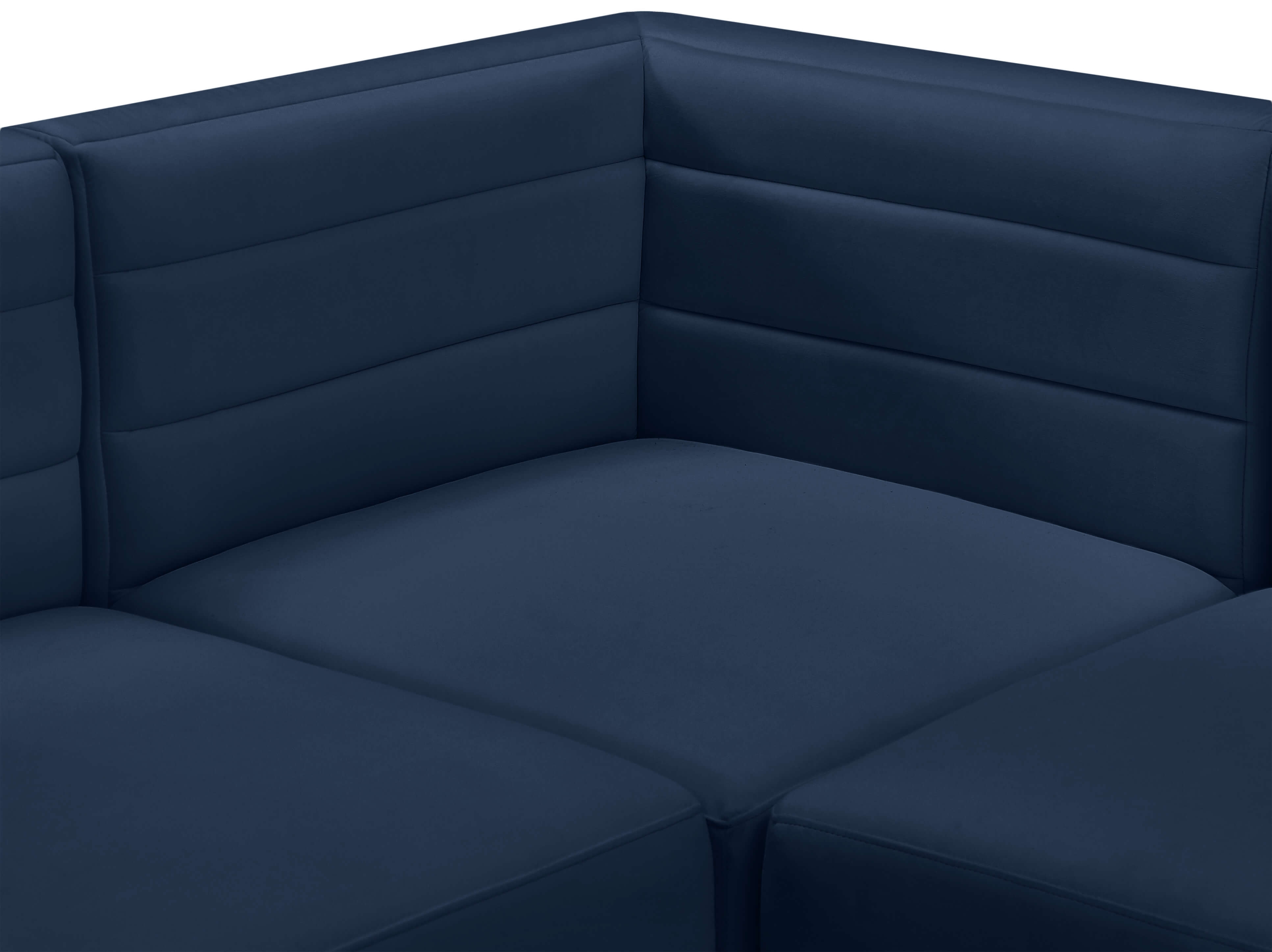 Quincy 126" Velvet Modular Comfort Sofa
