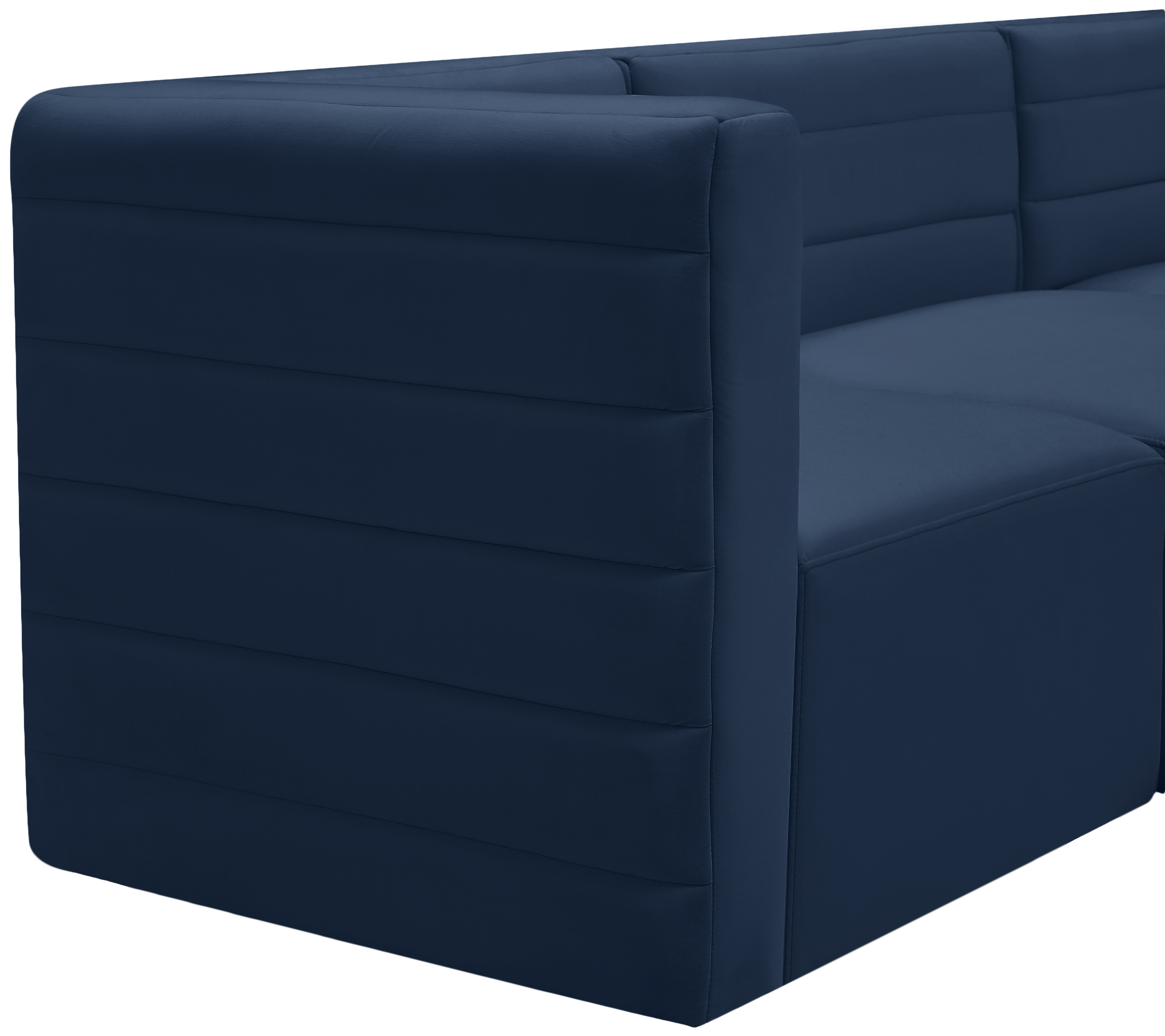 Quincy 63" Velvet Modular Comfort Sofa