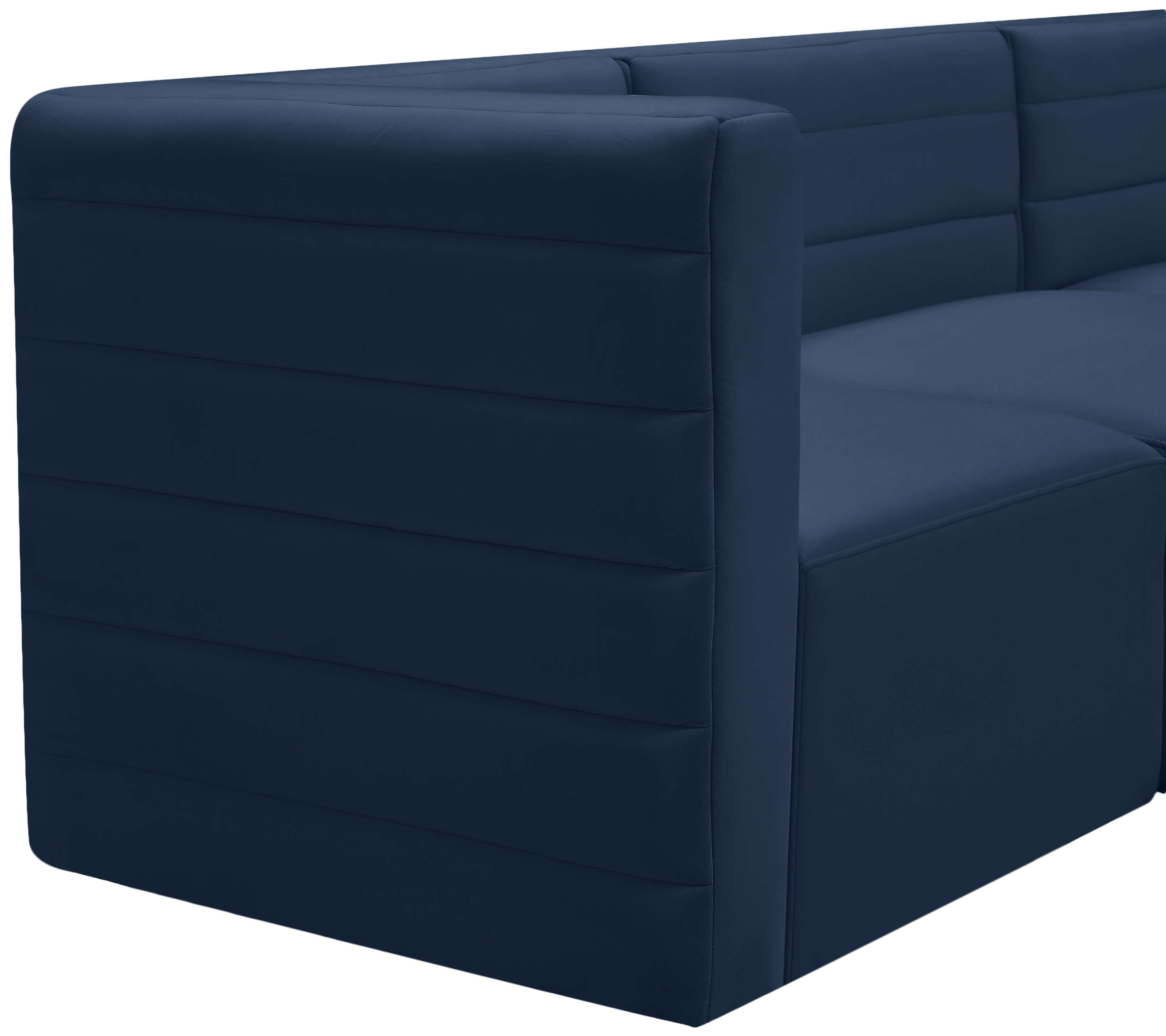 Quincy 63" Velvet Modular Comfort Sofa