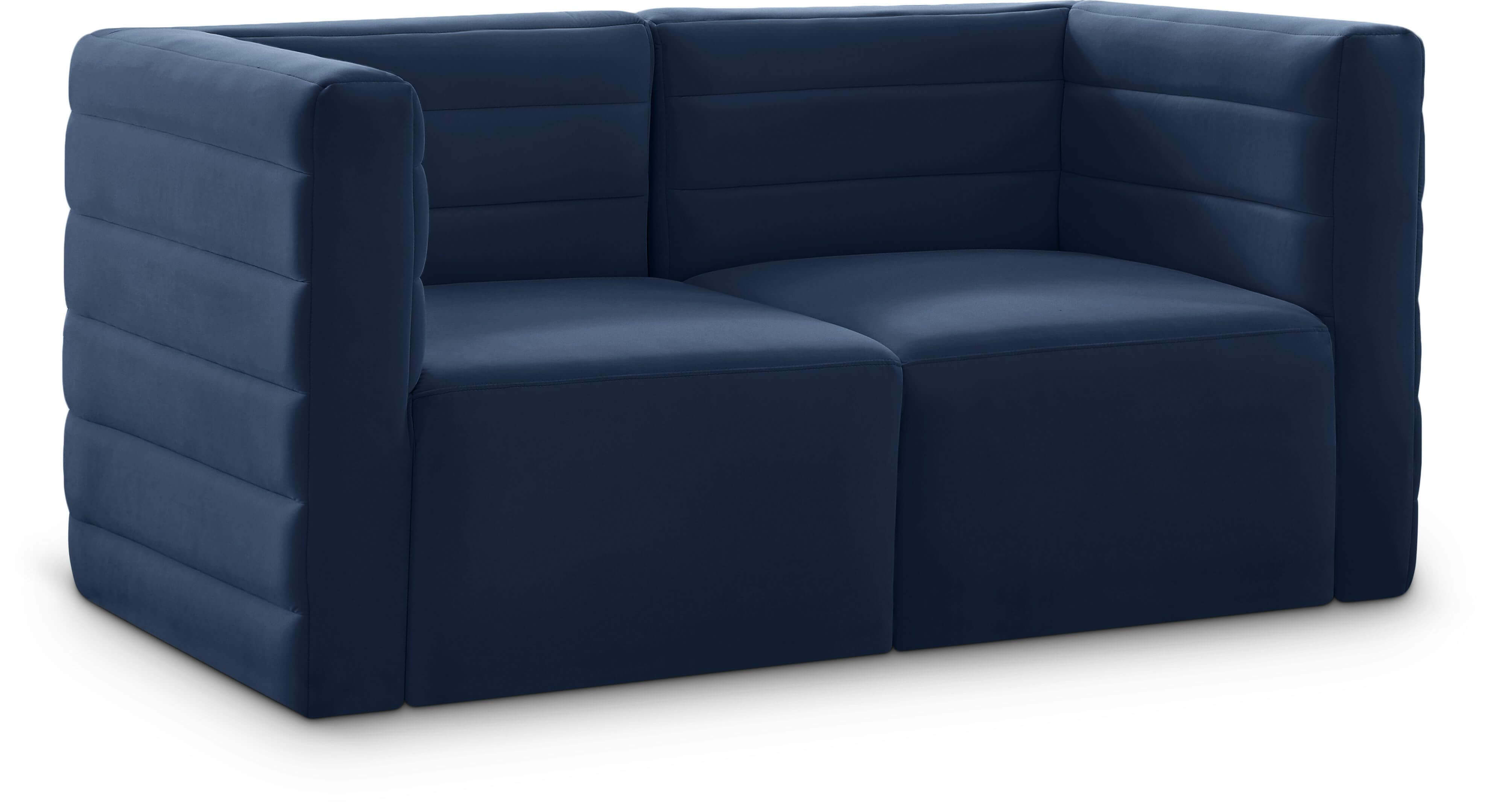 Quincy 63" Velvet Modular Comfort Sofa