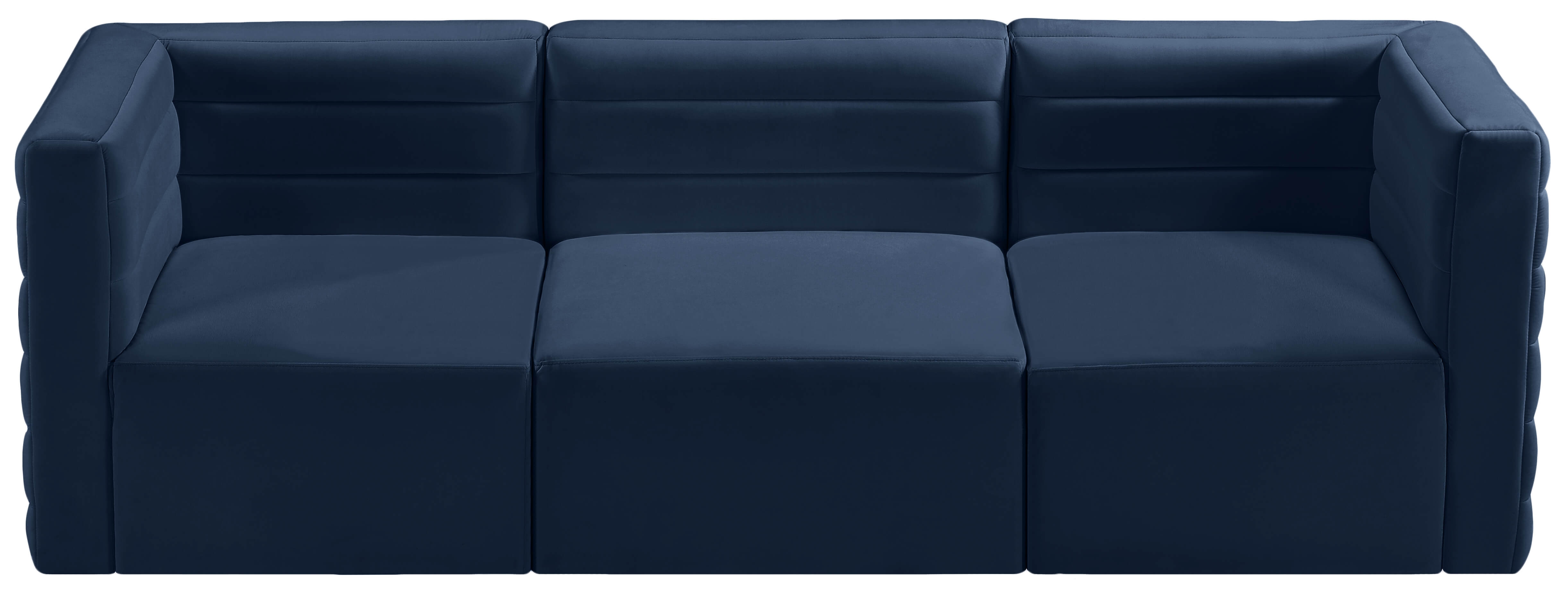 Quincy 95" Velvet Modular Comfort Sofa