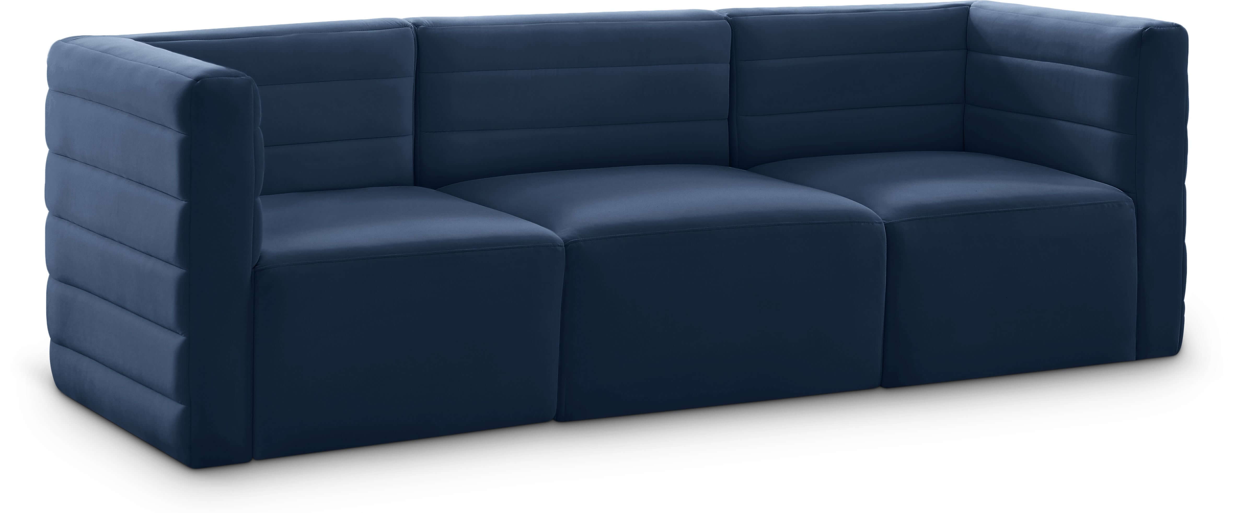 Quincy 95" Velvet Modular Comfort Sofa