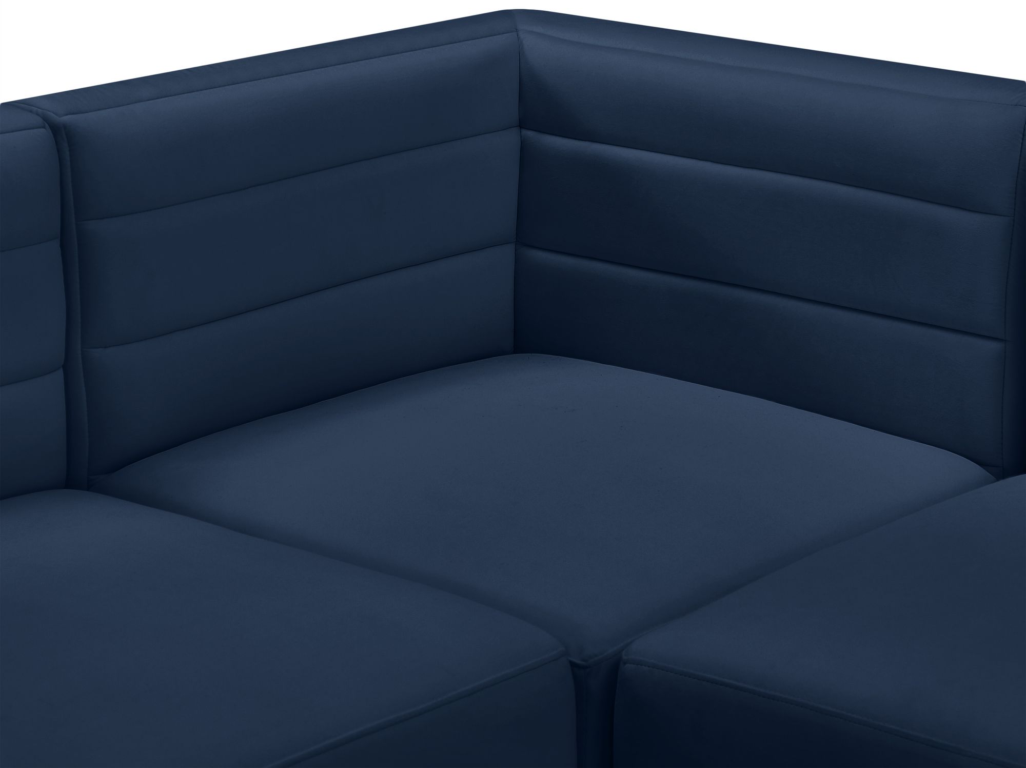 Quincy 126" 6-Piece Velvet Modular Comfort Sectional