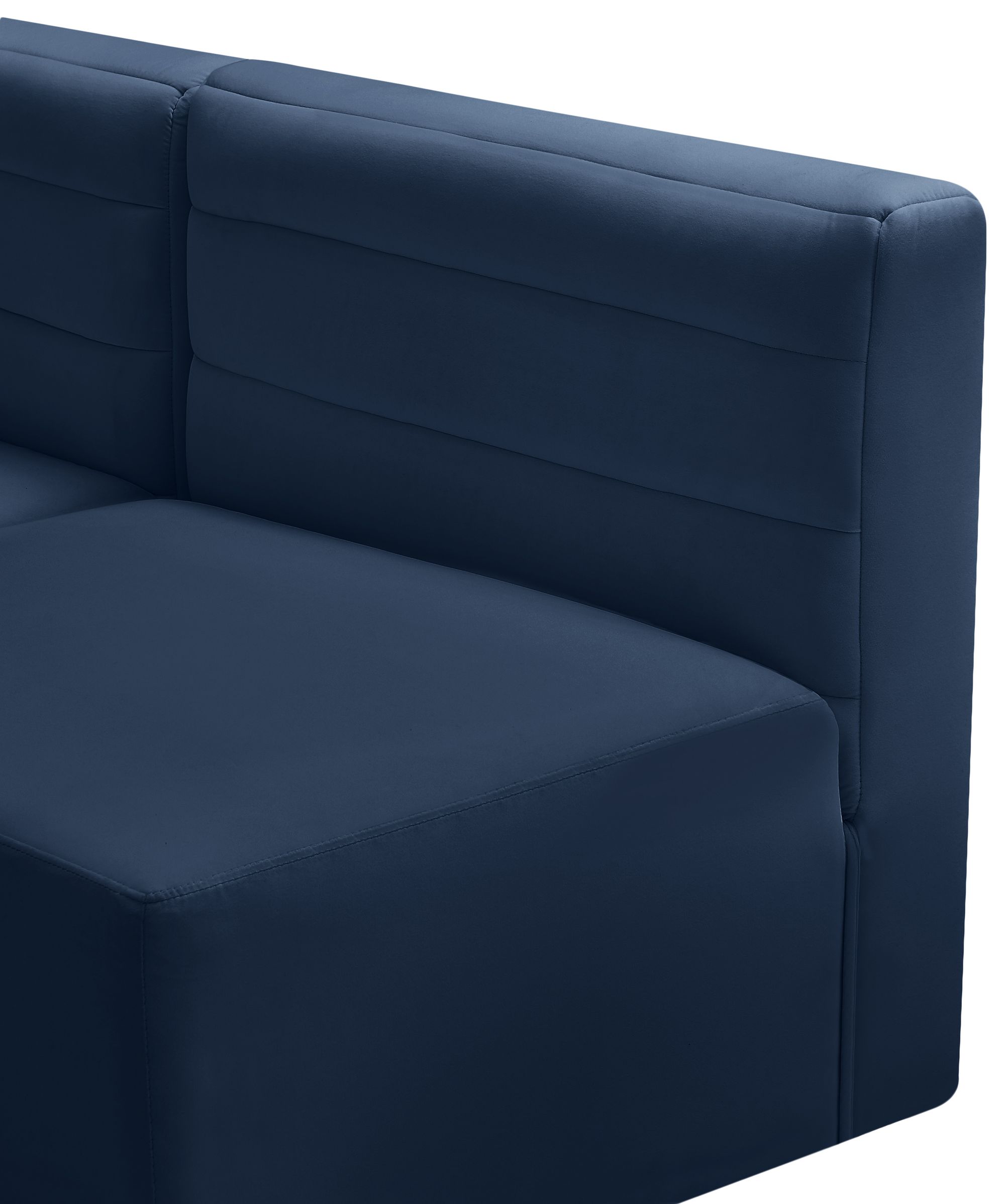 Quincy 126" 6-Piece Velvet Modular Comfort U-Shape Sectional